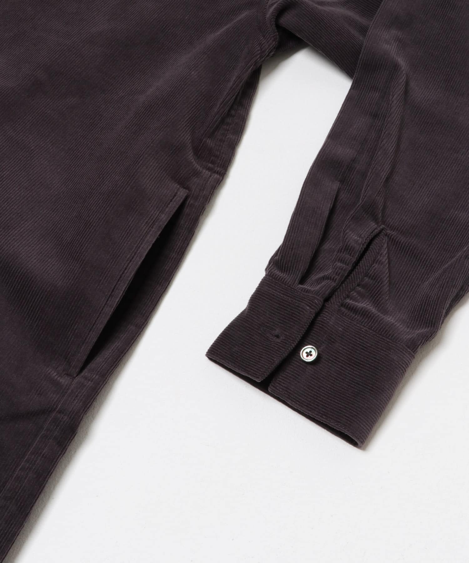 『UR TECH』コーデュロイシャツワンピース GRAY S