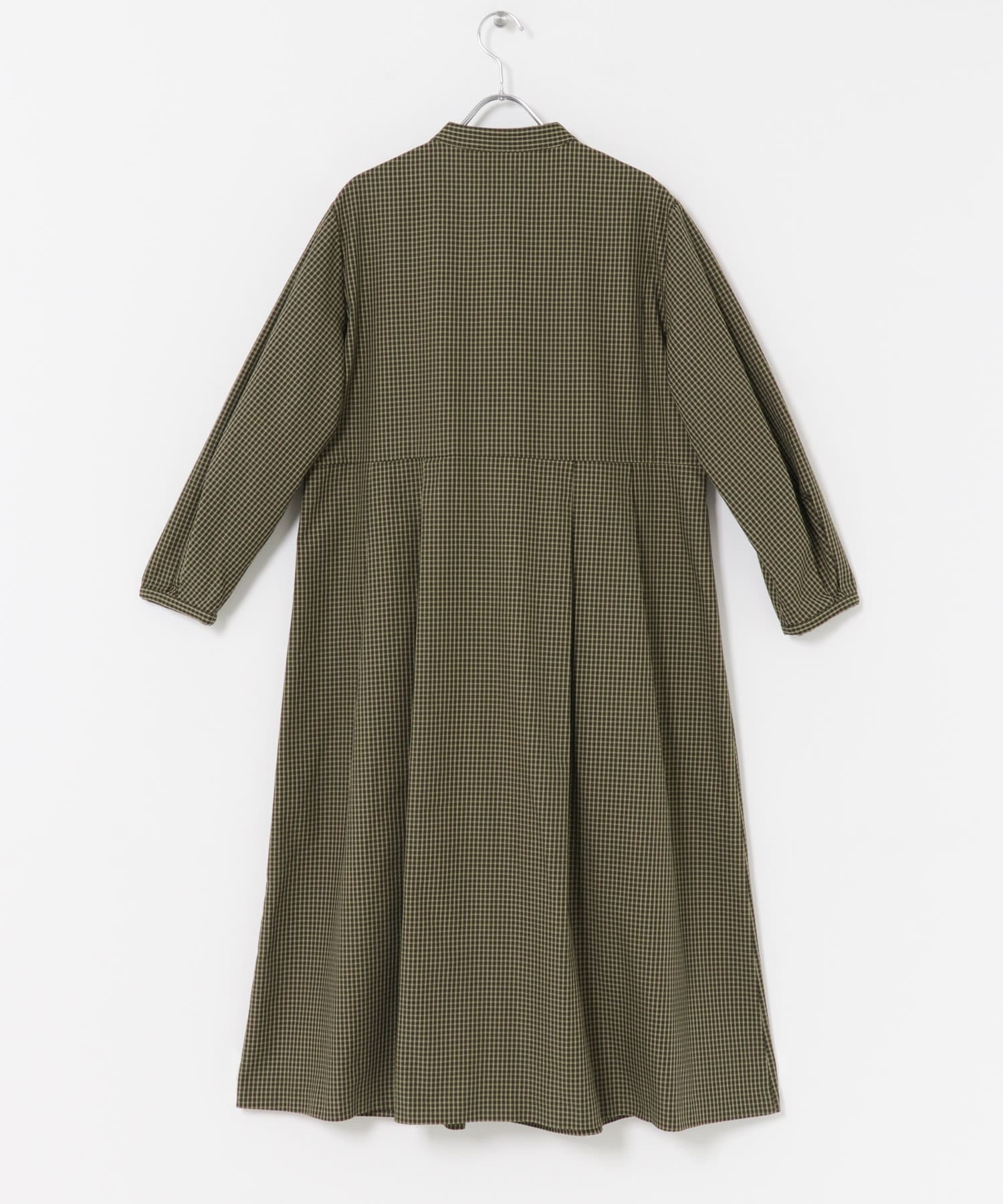 新品未使用タグ付き BEAMSGOLF チェック ワンピース UR TECH』チェック柄バルーンスリーブワンピース(M BROWN