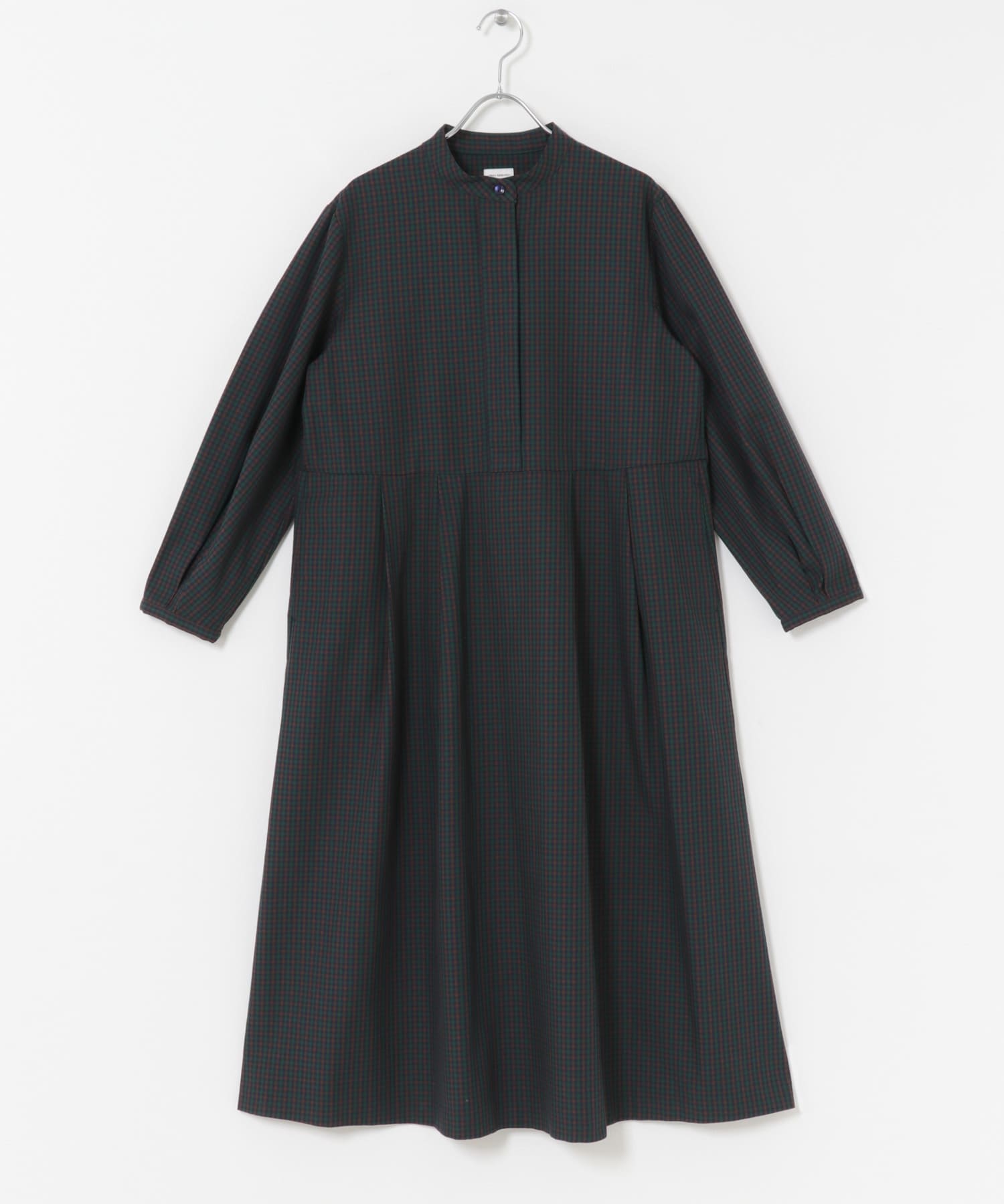 新品タグ付◆ DOORS 『UR TECH』チェック柄バルーンスリーブワンピース 新品タグ付◇ DOORS 『UR TECH』チェック柄バルーンスリーブワンピース