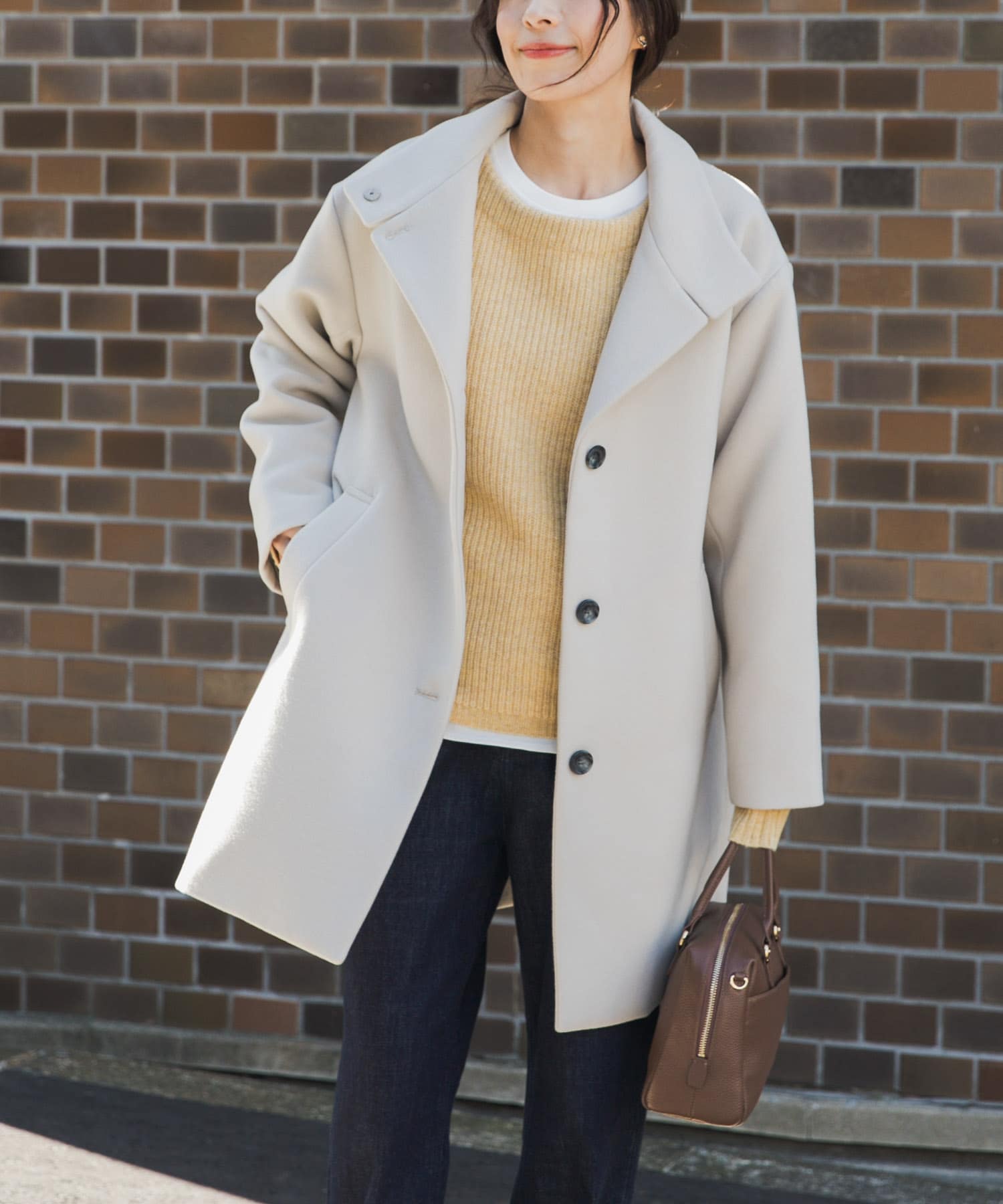 URBAN RESEARCH DOORS スタンドカラーコート UR TECH』スタンドカラーコート(M GREIGE): アウター｜URBAN RESEARCH