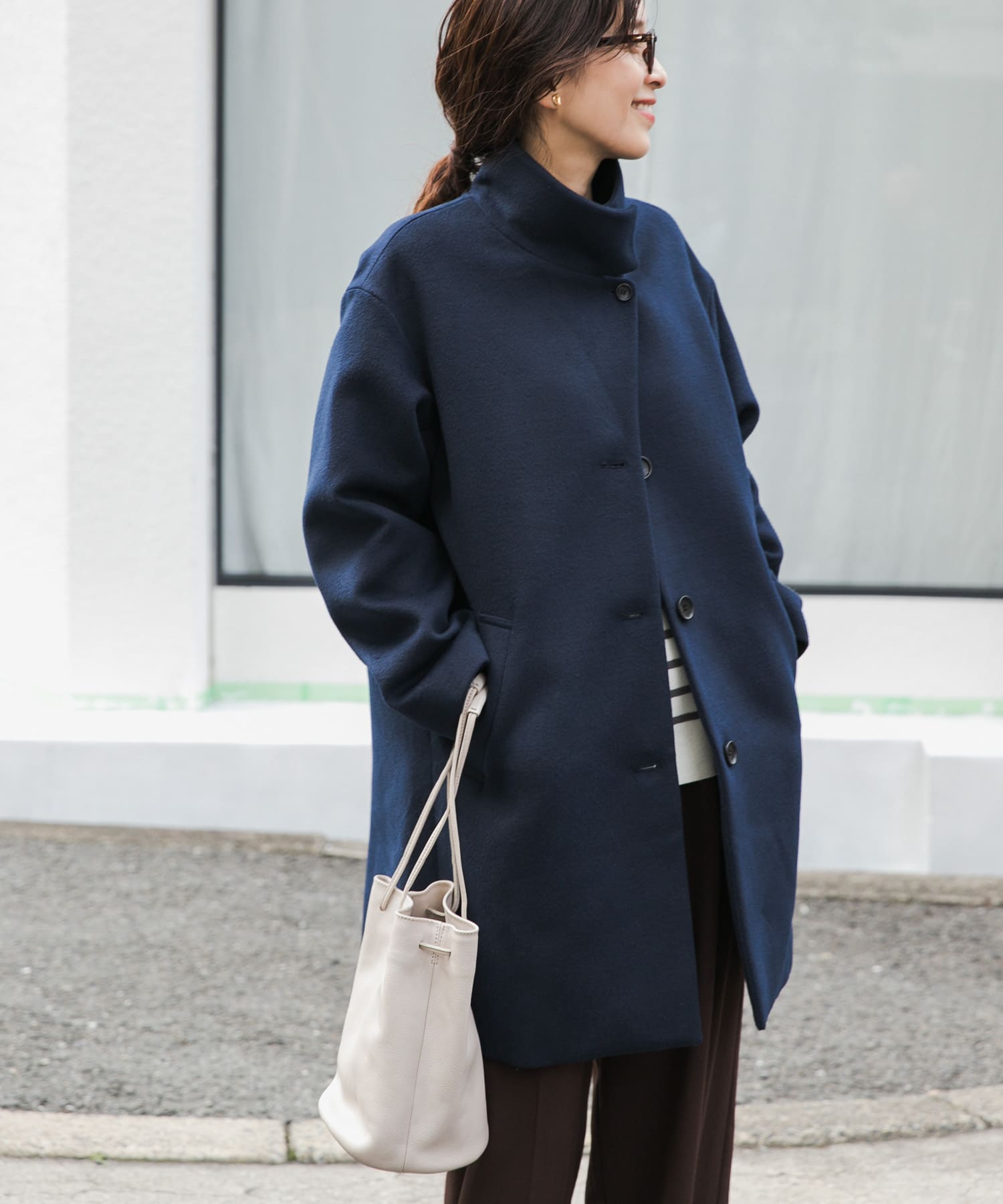 UR TECH』スタンドカラーコート(M NAVY): アウター｜URBAN RESEARCH 