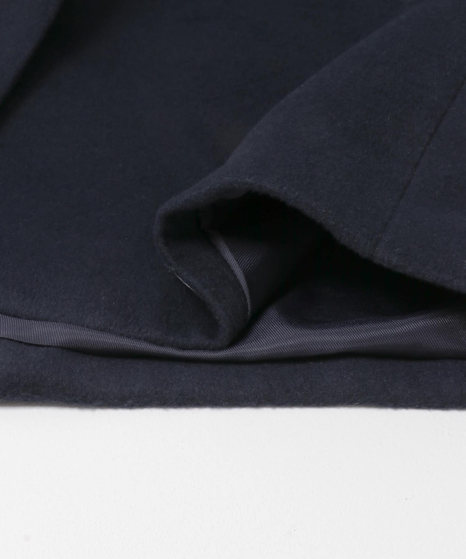 『UR TECH』スタンドカラーコート NAVY M