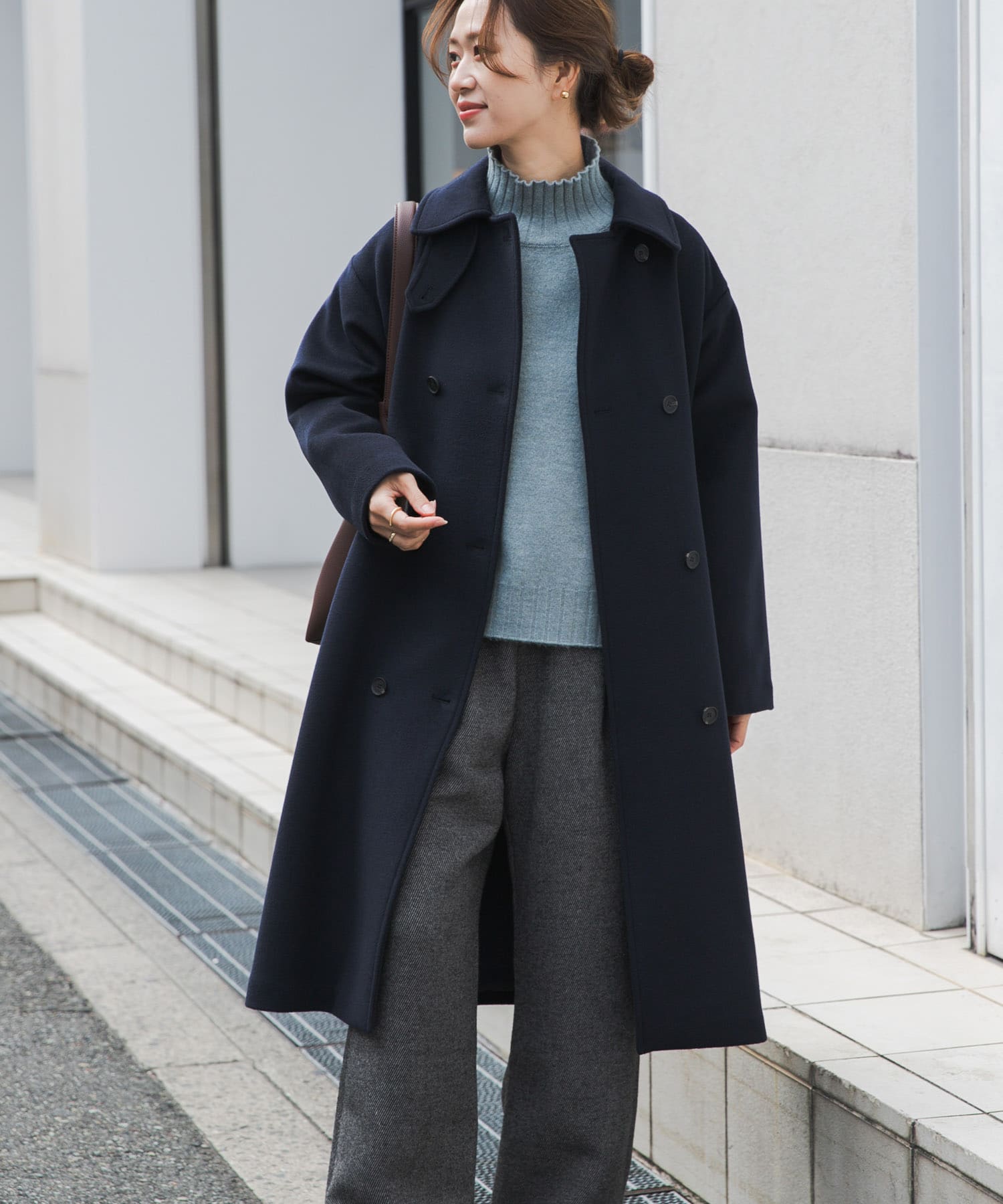 ウールロングコート