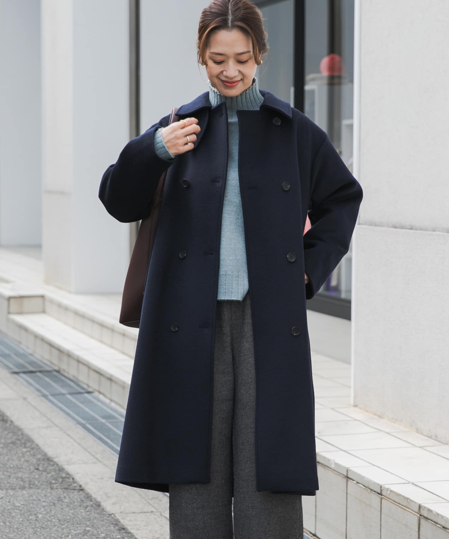 【新品タグ付】URBAN RESEARCH DOORS ウールロングコート ウールロングコート(M 杢BROWN): アウター｜URBAN RESEARCH公式