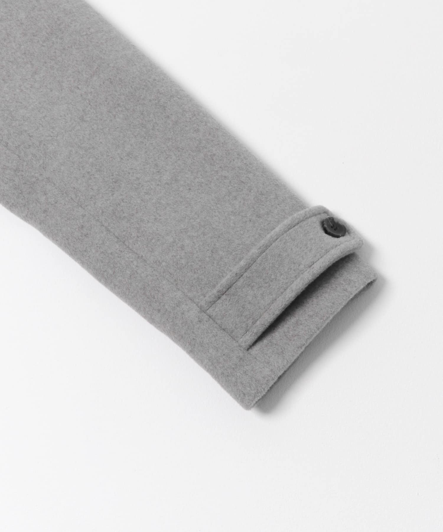 ウールノーカラーコート 杢GRY M