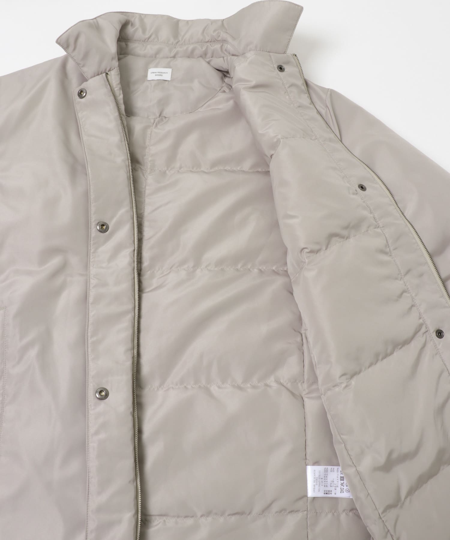 ステッチレスライドダウンロングコート GREGE M