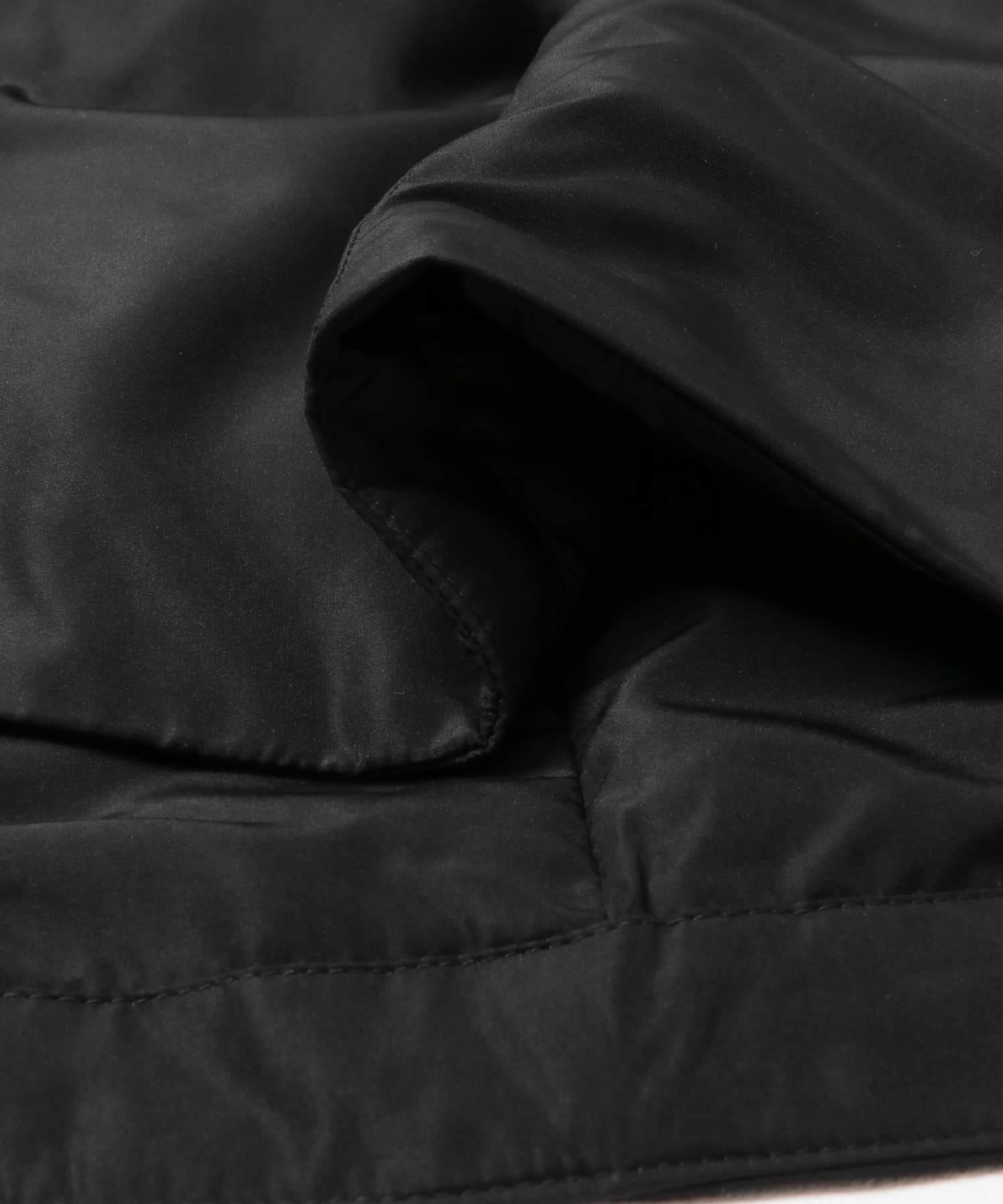 ステッチレスライドダウンロングコート BLACK M