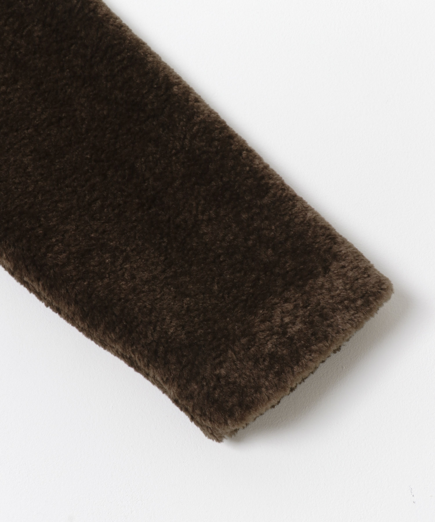 コクーンシルエットボアコート BROWN M