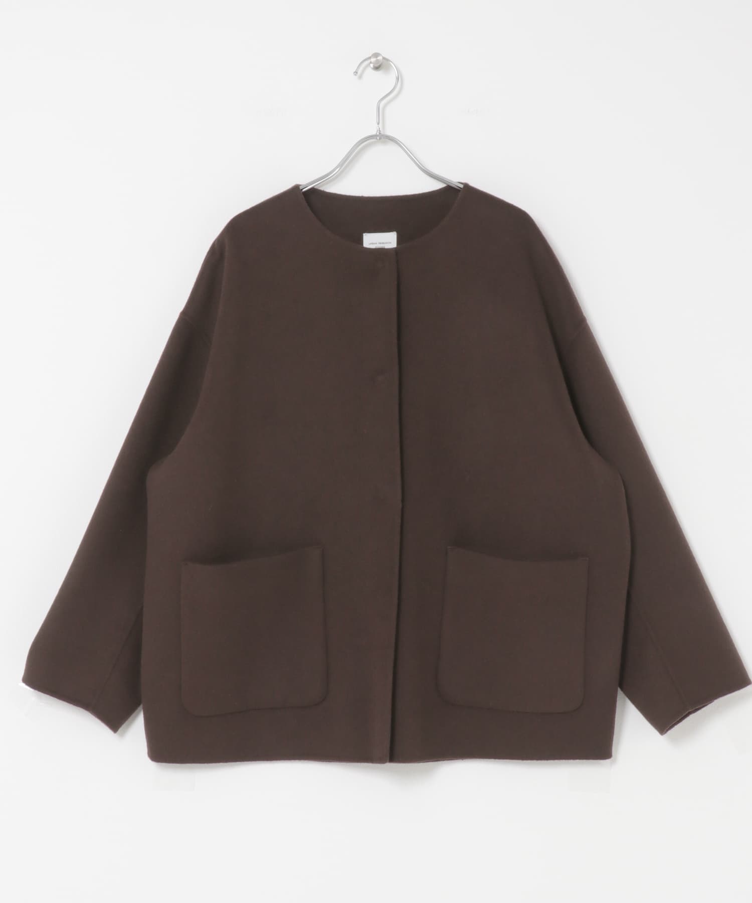 ウールリバーノーカーラミドルコート ウールリバーノーカーラミドルコート(M GRAY): アウター｜URBAN