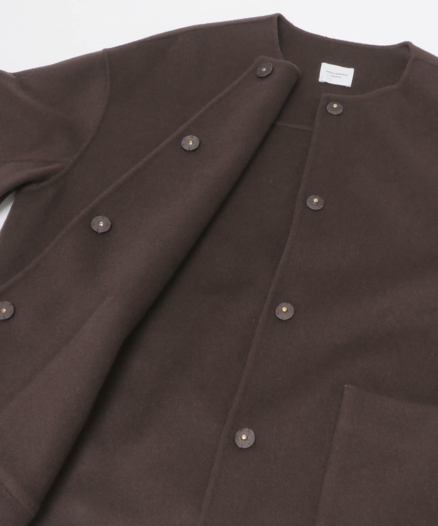 ウールリバーノーカーラミドルコート(M GRAY): アウター｜URBAN