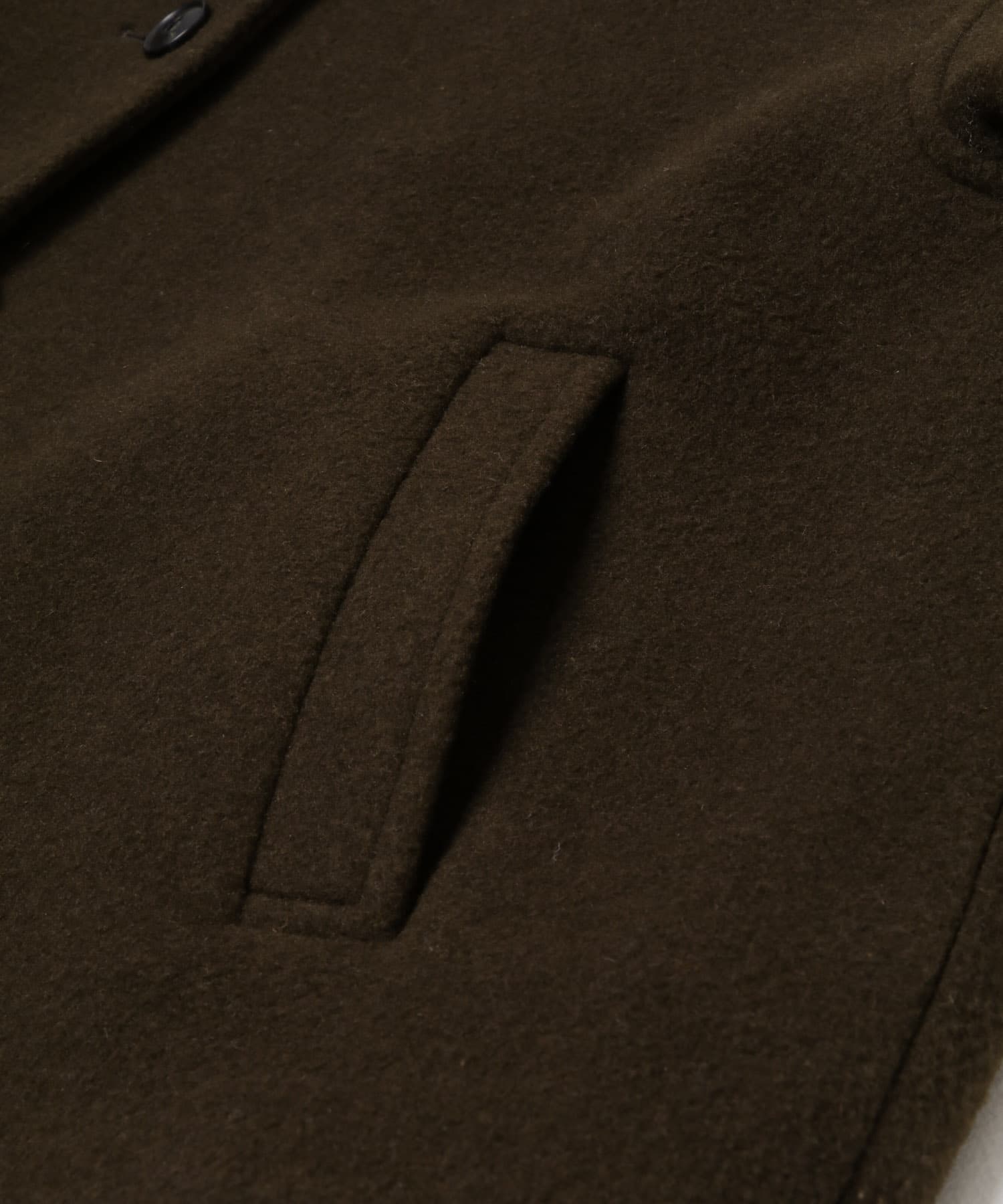 中綿ウールショートコート BROWN M