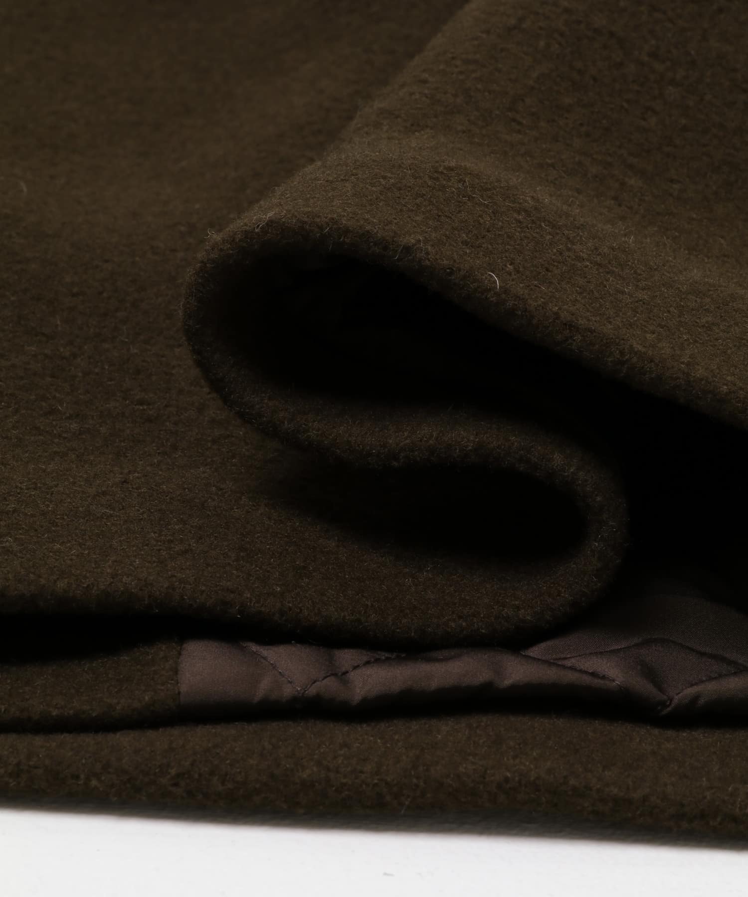 中綿ウールショートコート BROWN M