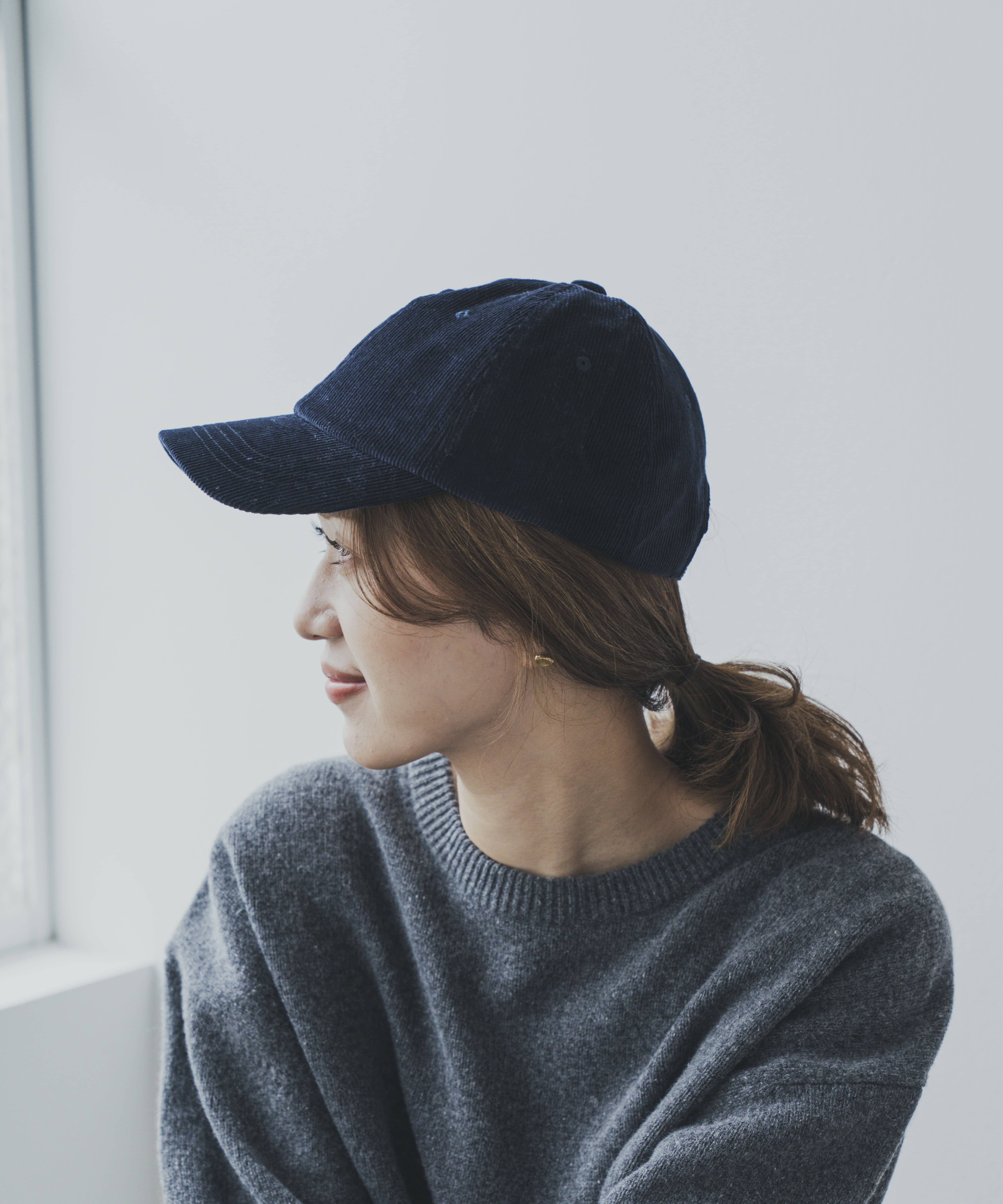 コーデュロイキャップ