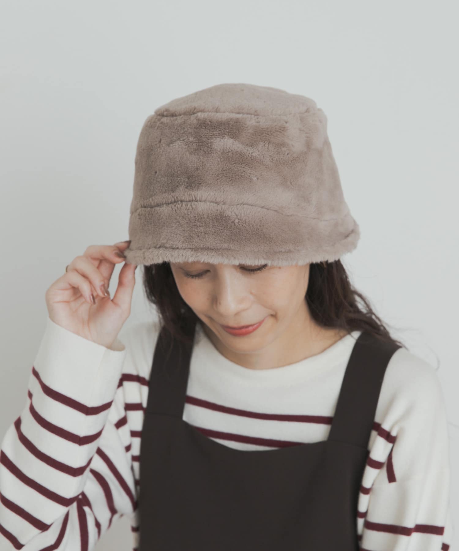 リバーシブルハット BEIGE one