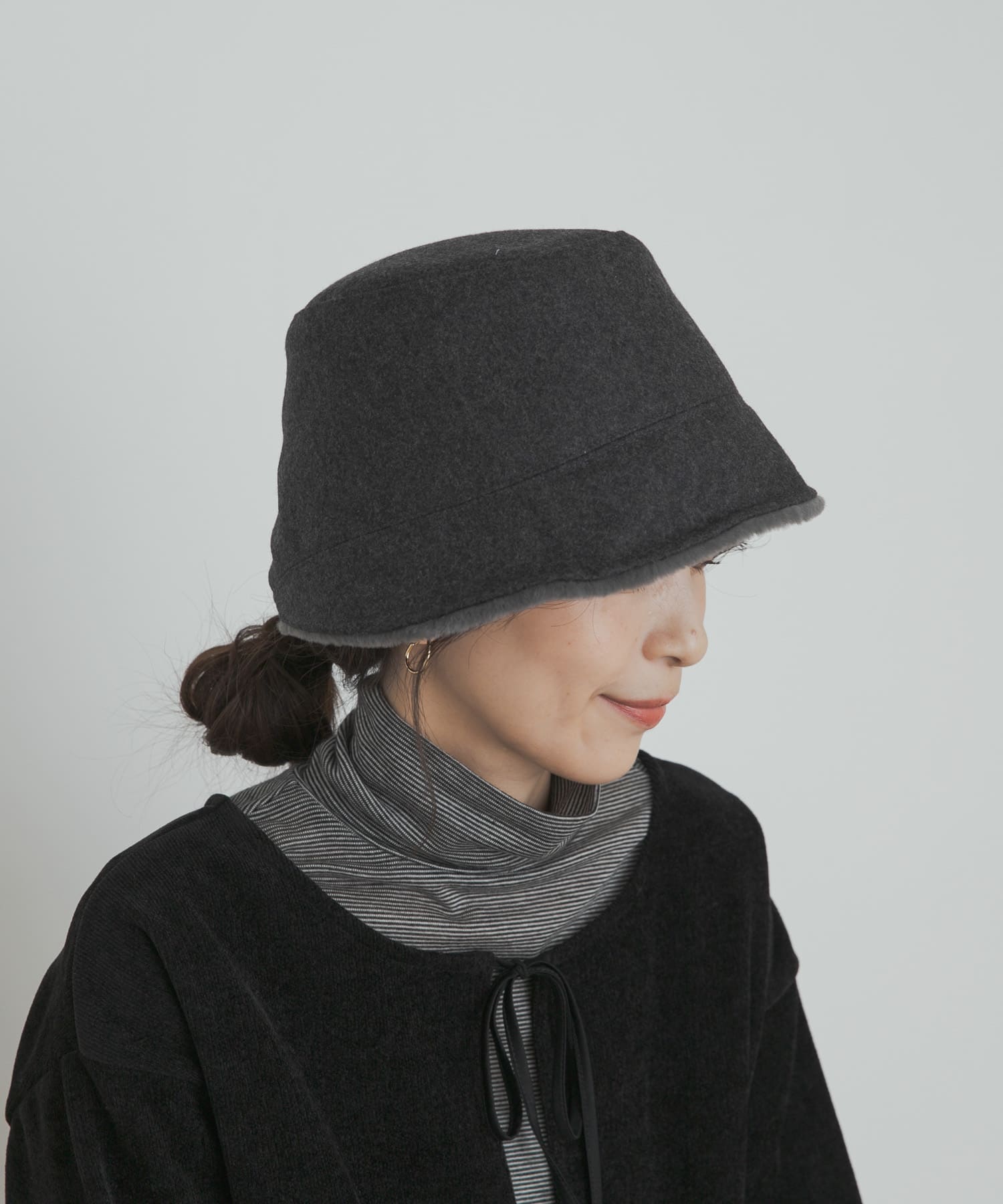 リバーシブルハット BLACK one