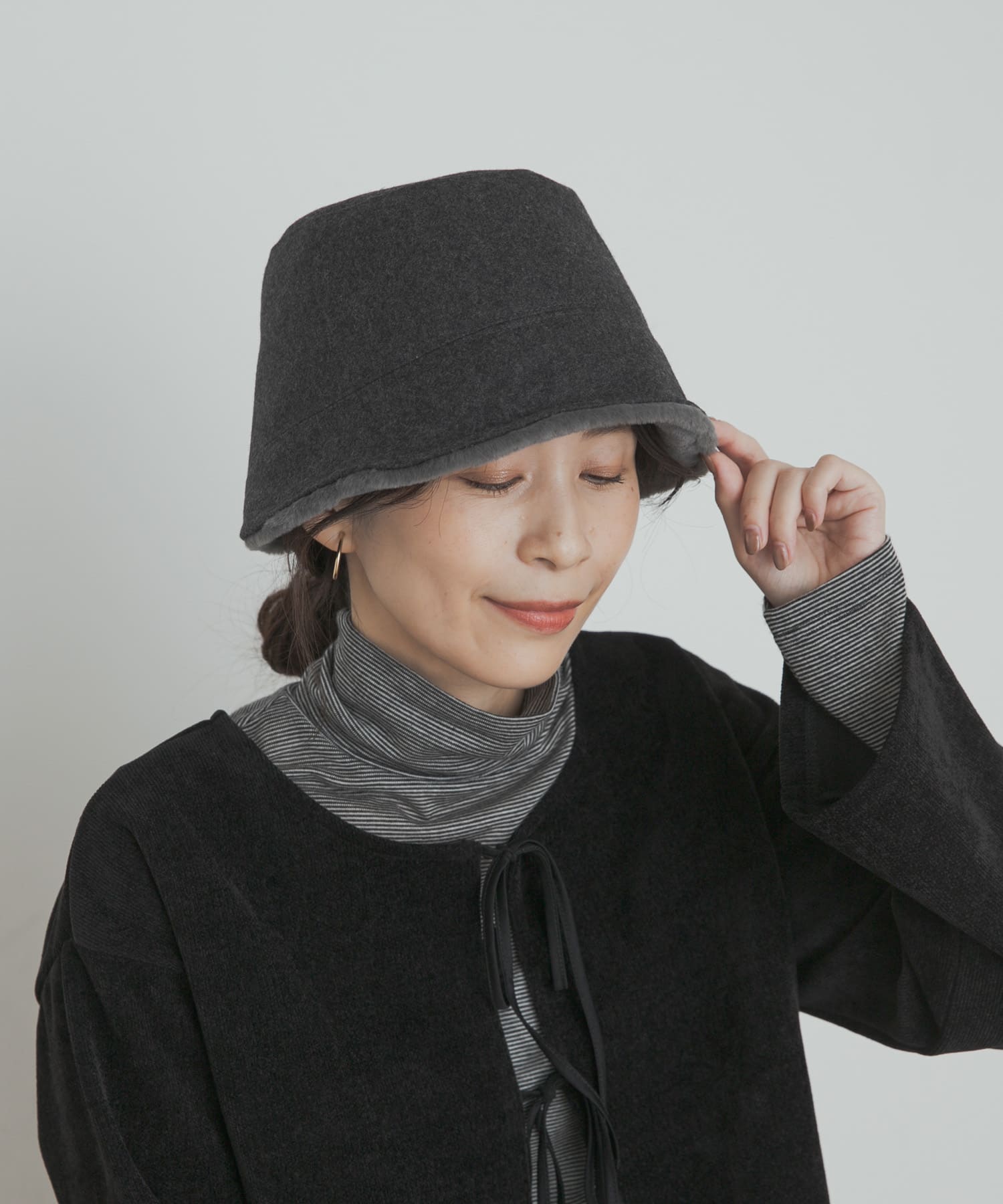リバーシブルハット BLACK one