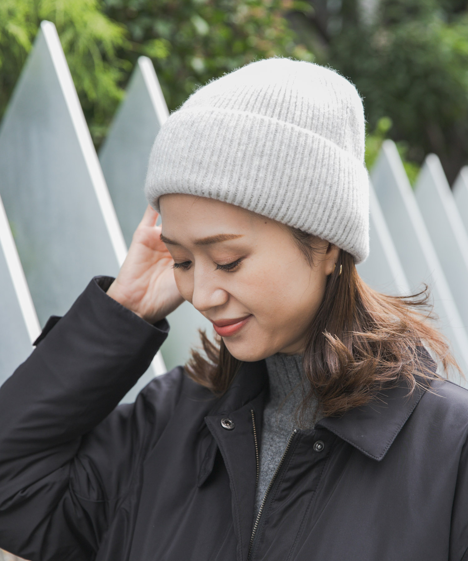 アクリルニット帽