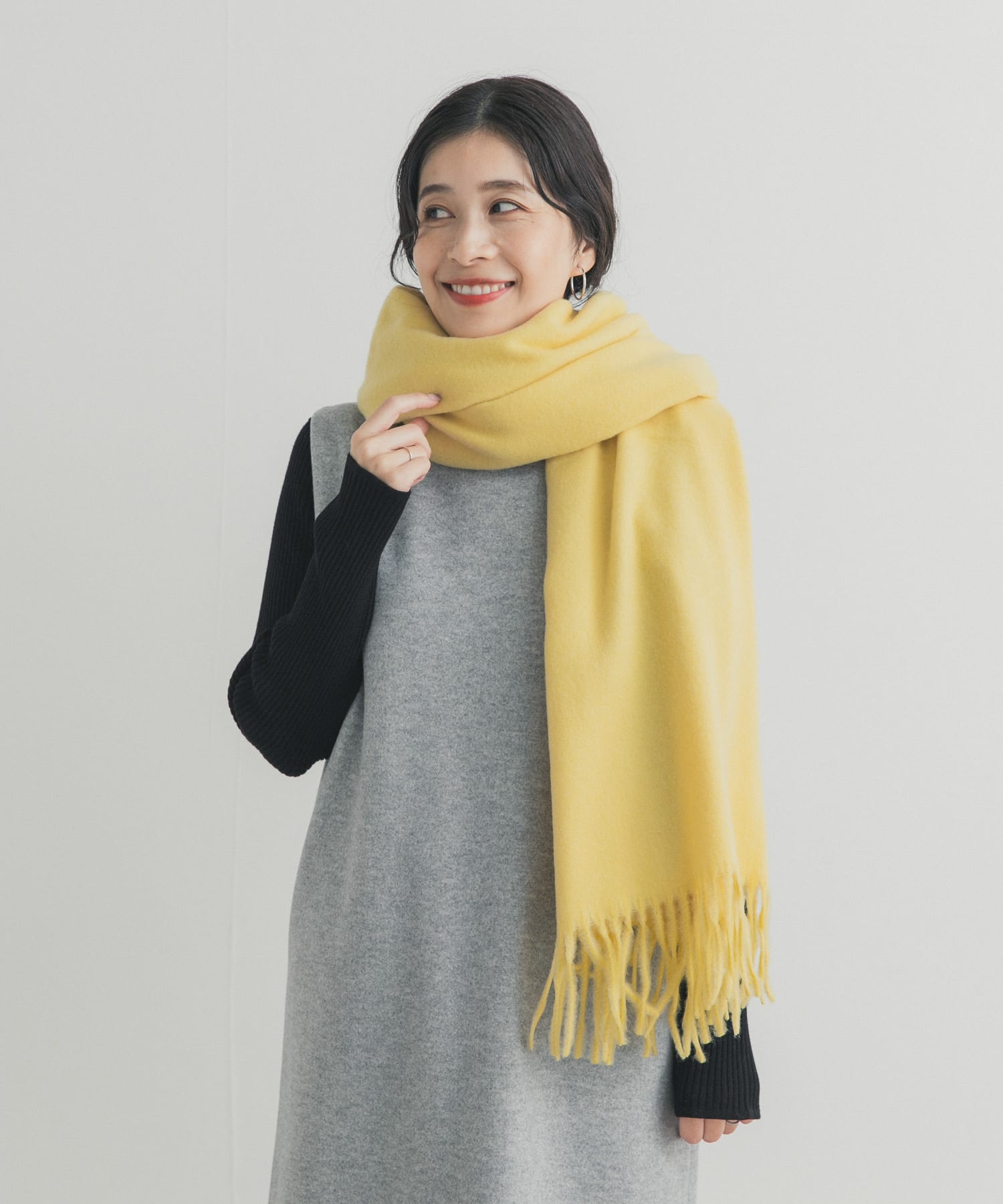 なめらかプレーンストール YELLOW one