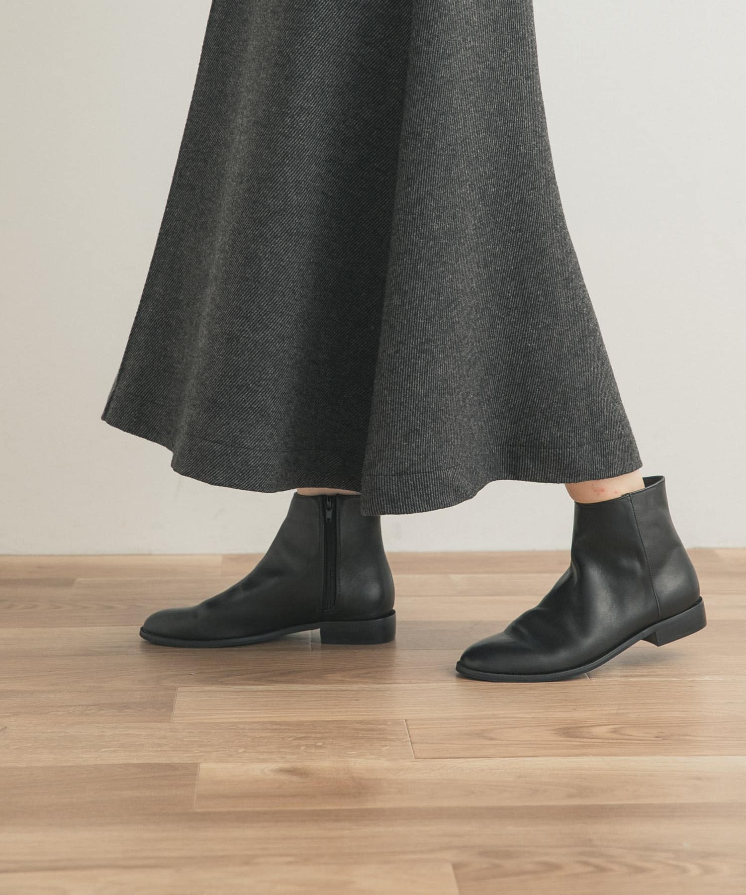 レザーブーツ BLACK 36