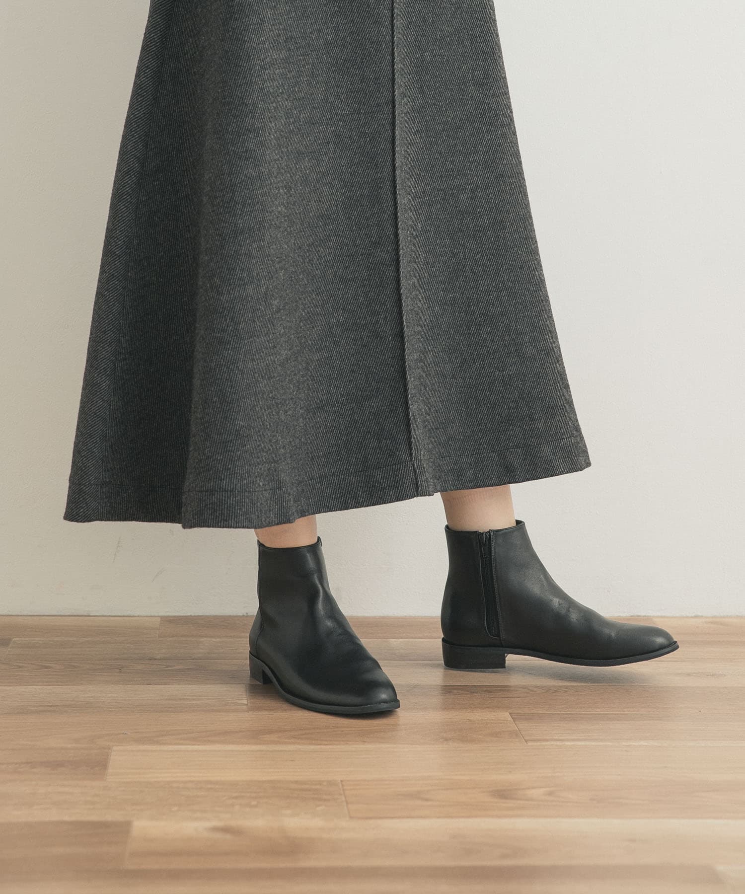 レザーブーツ BLACK 36