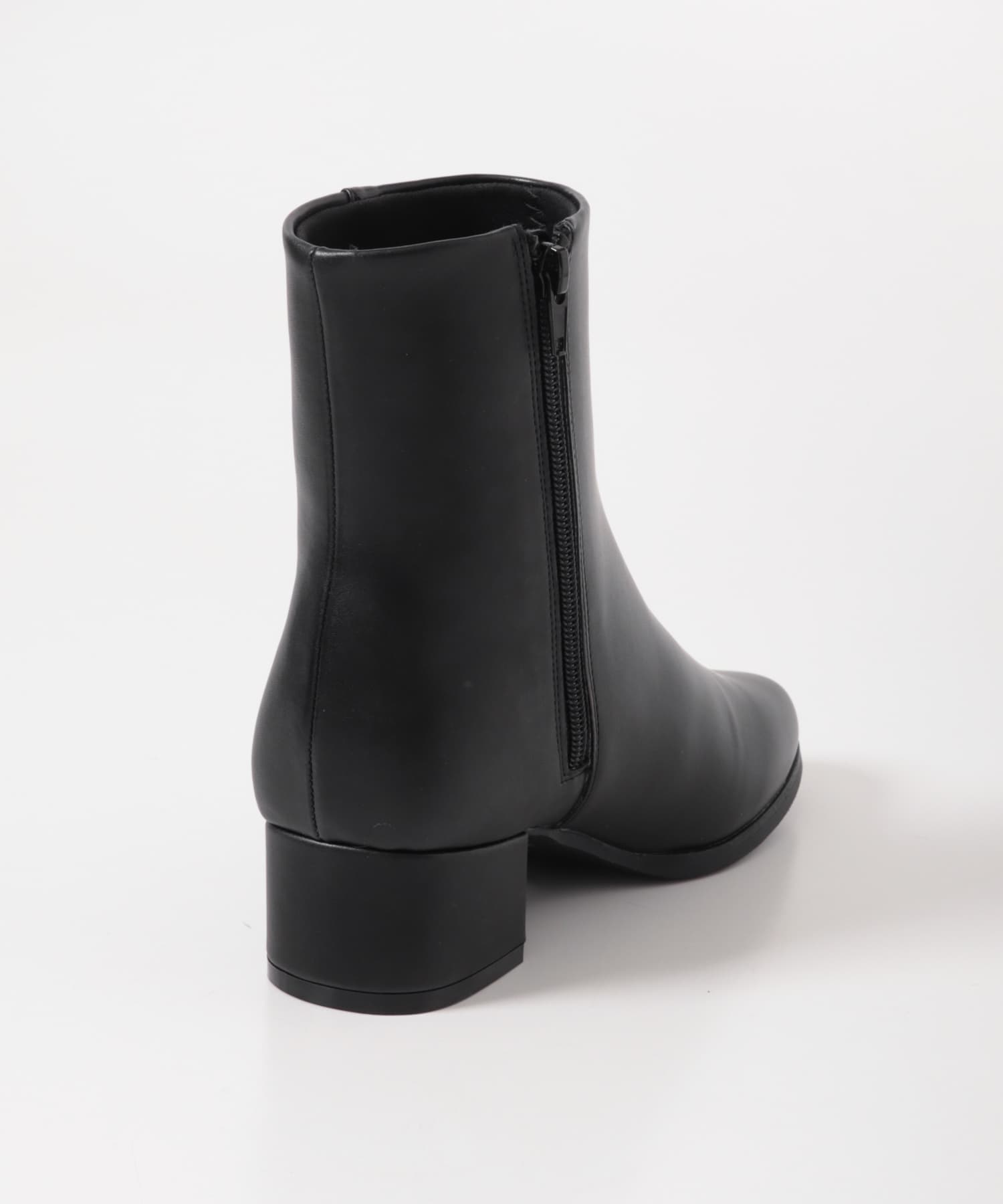 チャンキーヒールブーツ BLACK 36