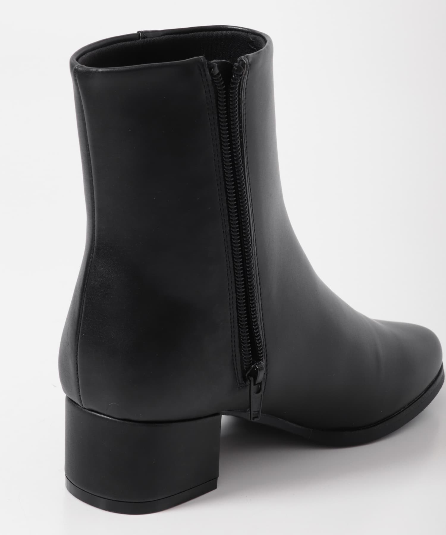 チャンキーヒールブーツ BLACK 36