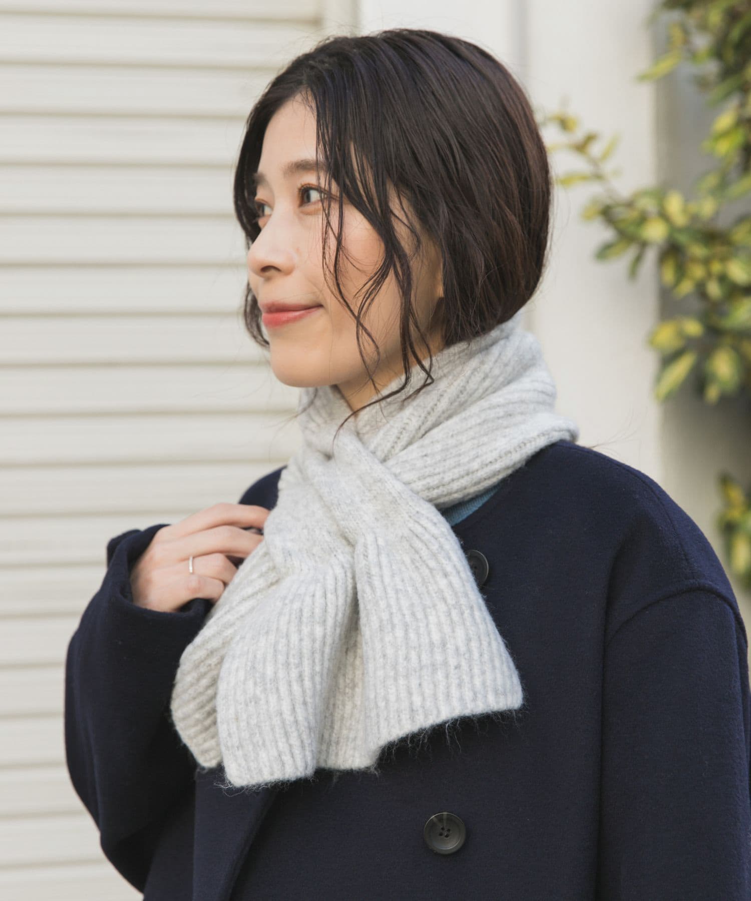 ニットティペット GRAY one