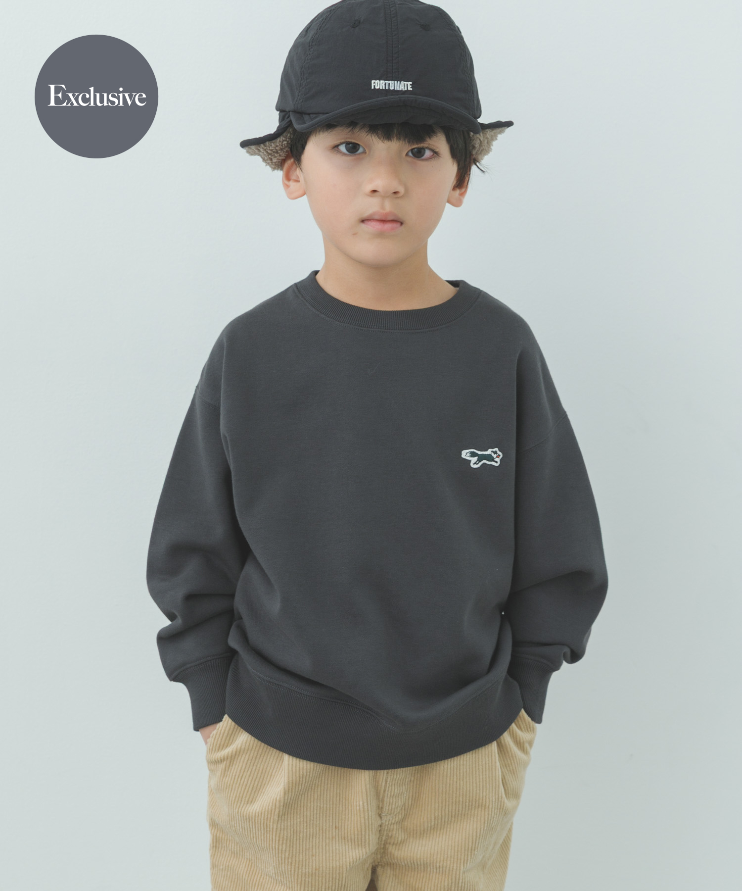 『親子リンク』『別注』PENNEYS×DOORS　THE FOX裏毛CNスウェット(KIDS)