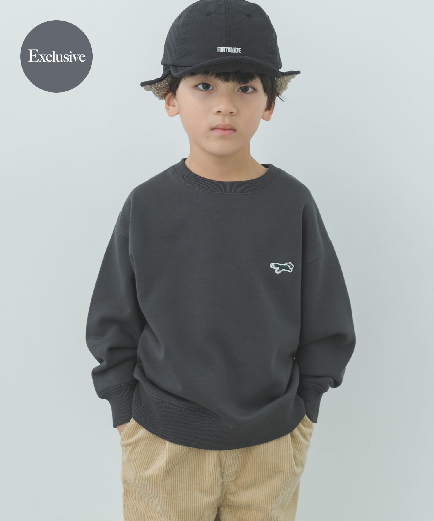 『親子リンク』『別注』PENNEYS×DOORS　THE FOX裏毛CNスウェット(KIDS)