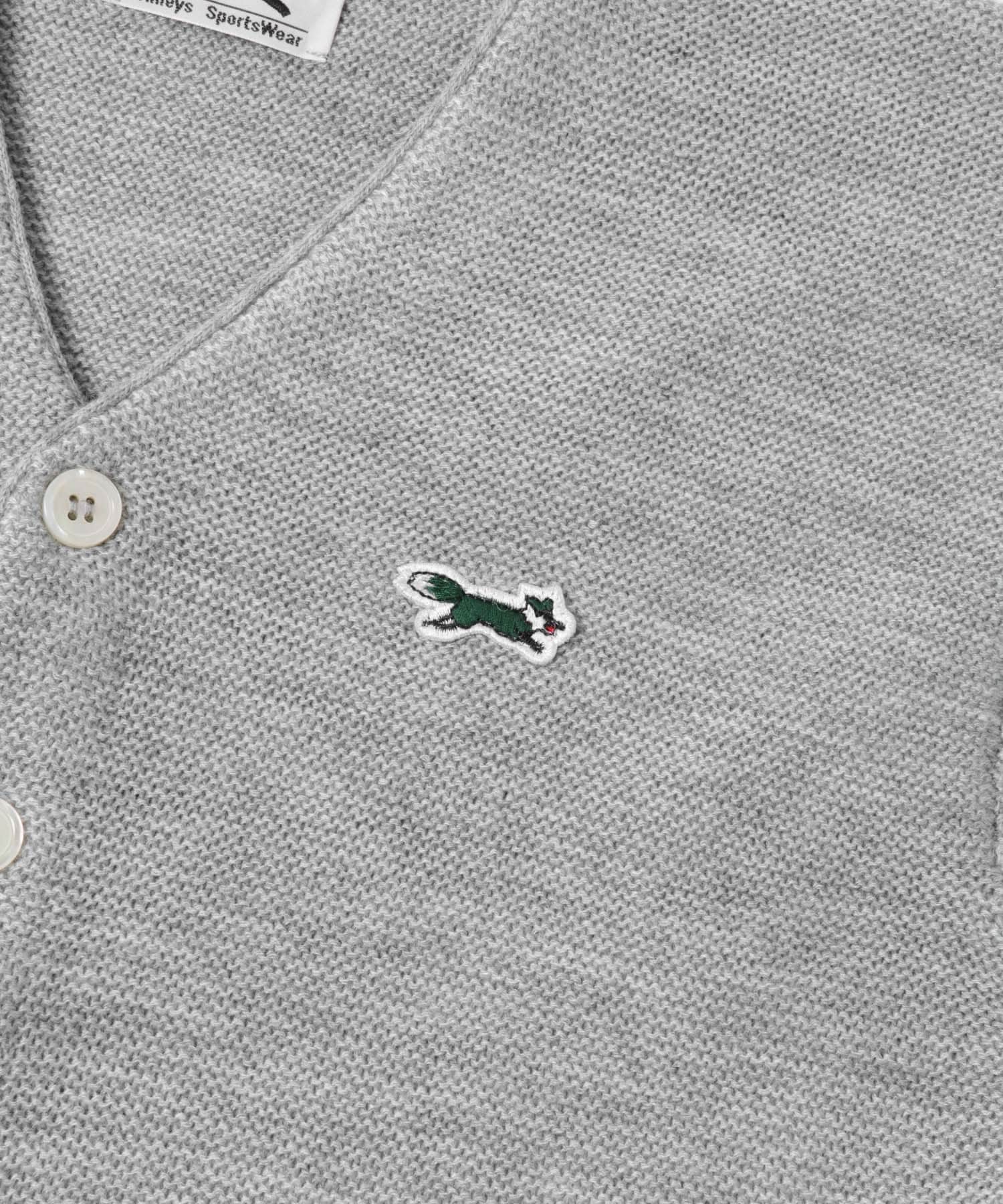 『別注』PENNEYS×DOORS　THE FOX Vネックカーディガン(KIDS) TOP GRAY 105