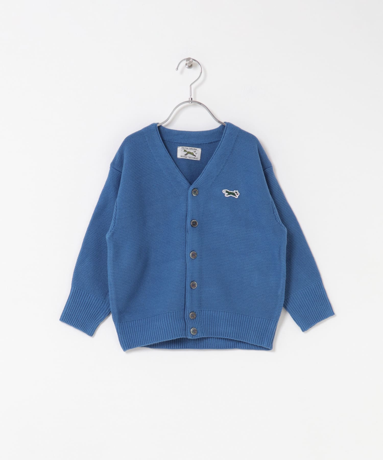 『別注』PENNEYS×DOORS　THE FOX Vネックカーディガン(KIDS) BLUE 105