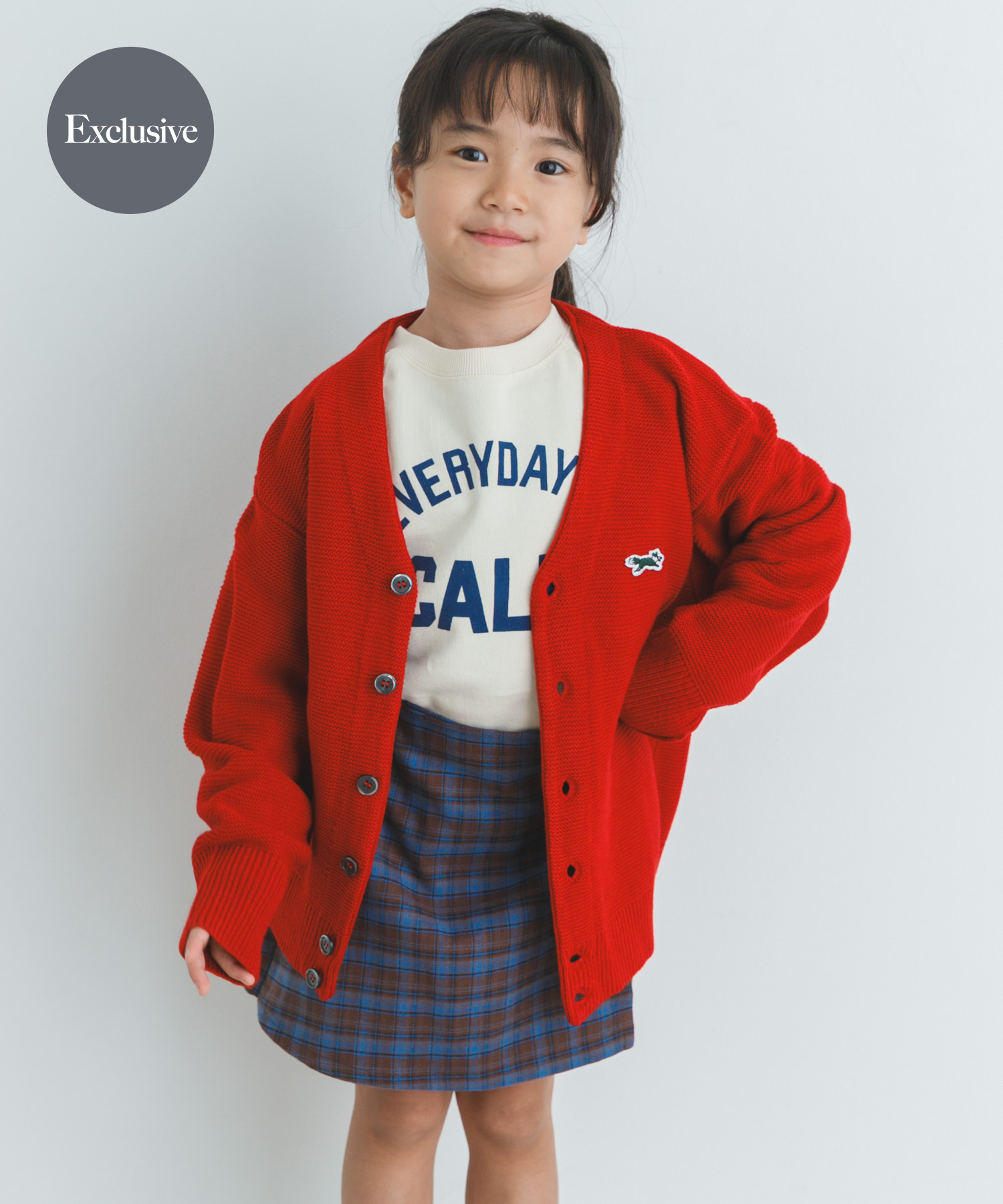 『別注』PENNEYS×DOORS　THE FOX Vネックカーディガン(KIDS)