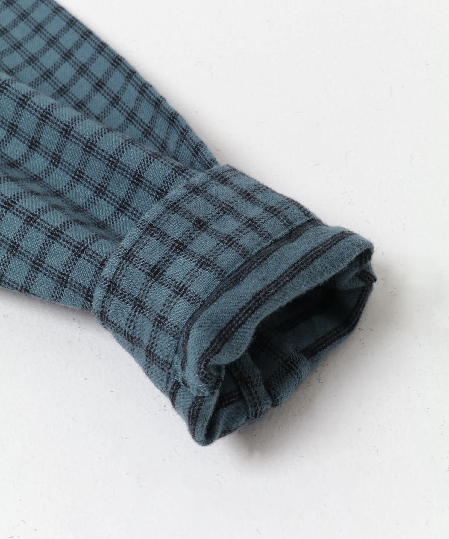 『親子リンク』起毛ネルバンドカラーシャツ(KIDS) CHECK 120