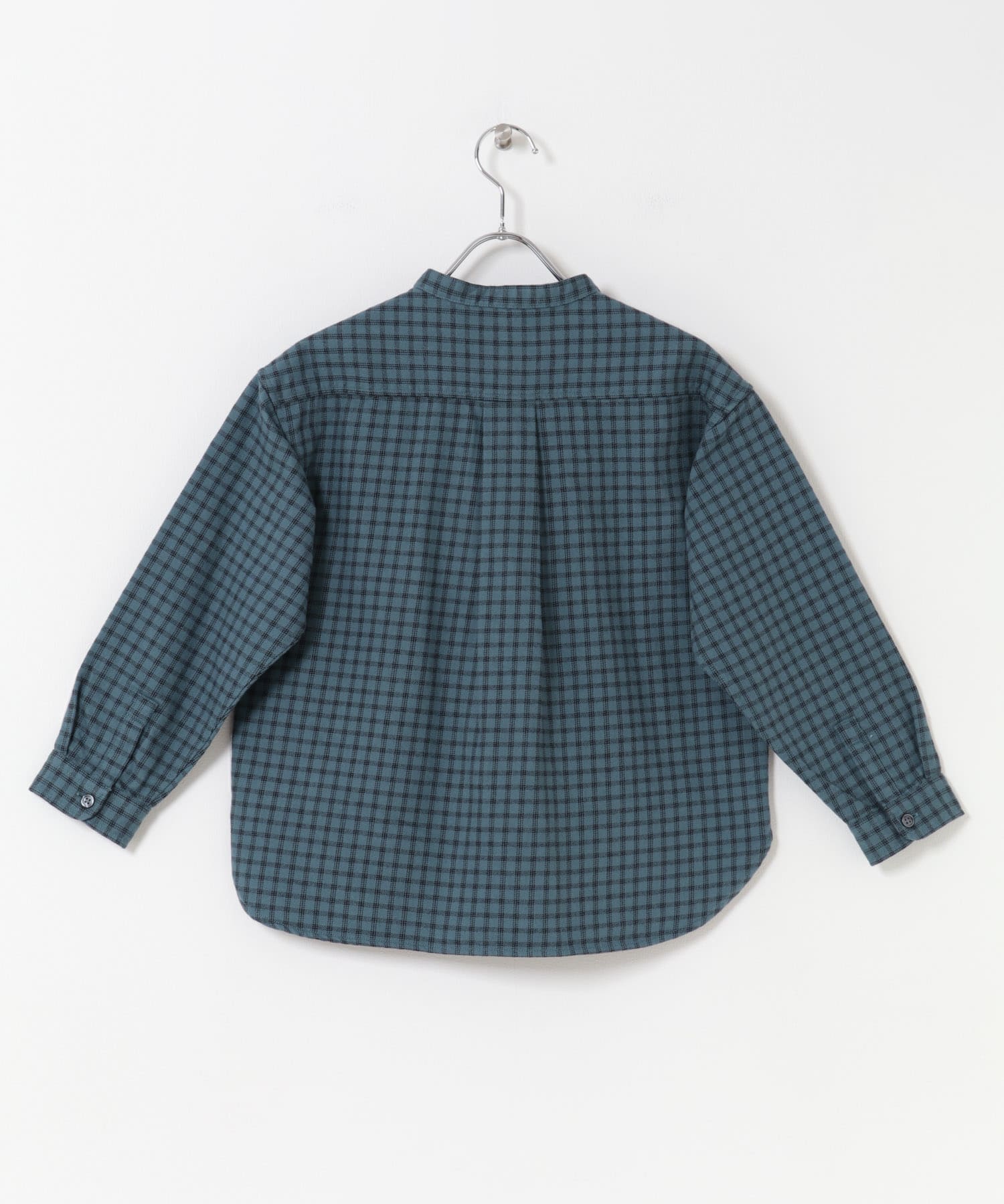 『親子リンク』起毛ネルバンドカラーシャツ(KIDS) CHECK 120