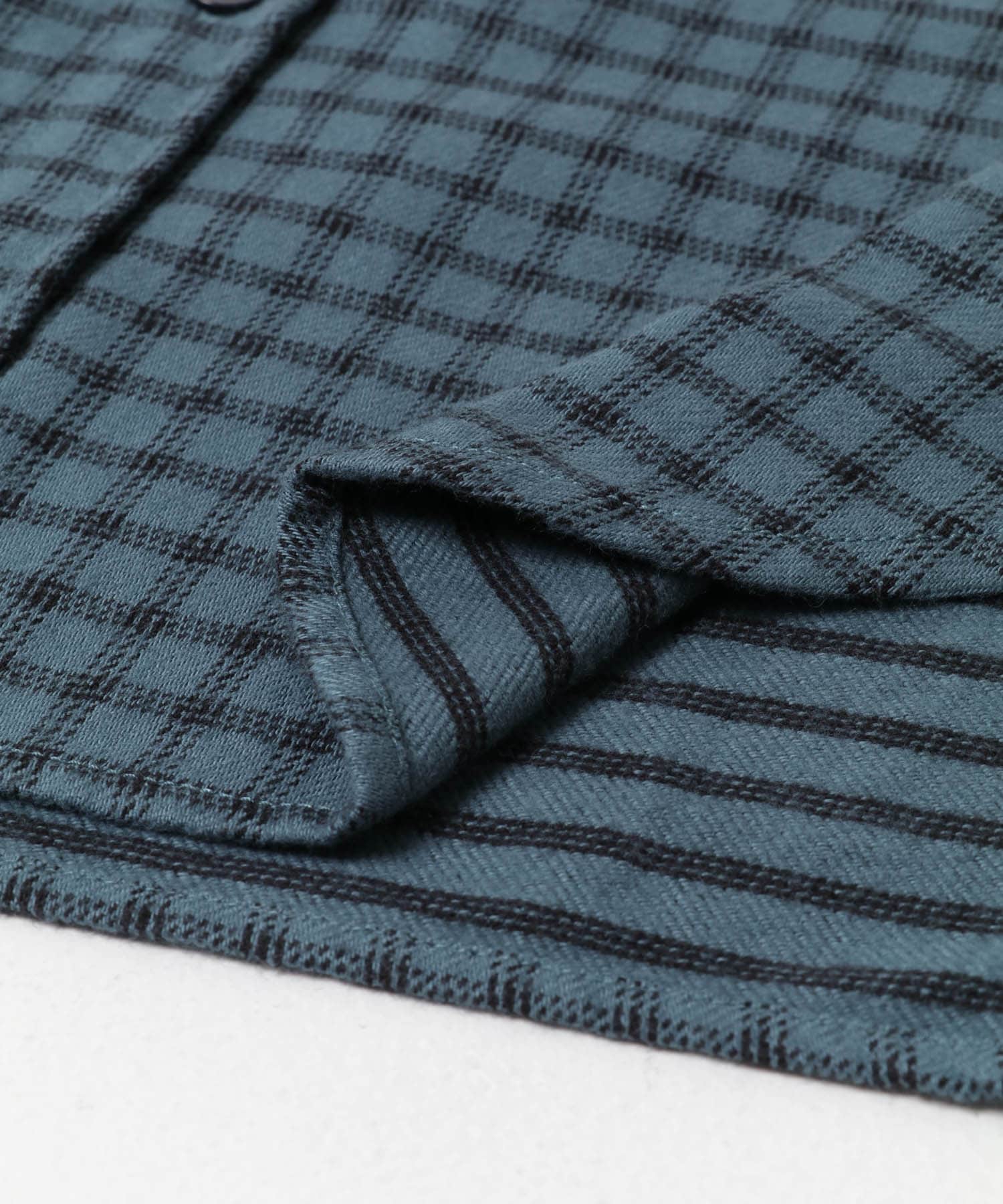 『親子リンク』起毛ネルバンドカラーシャツ(KIDS) CHECK 120