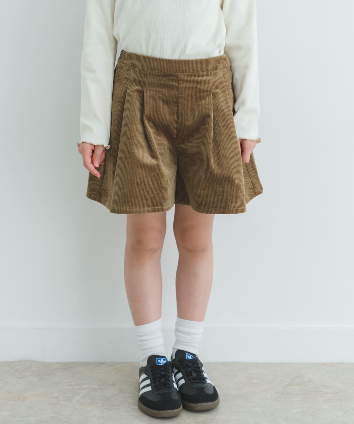 コーデュロイWタックキュロット(KIDS)