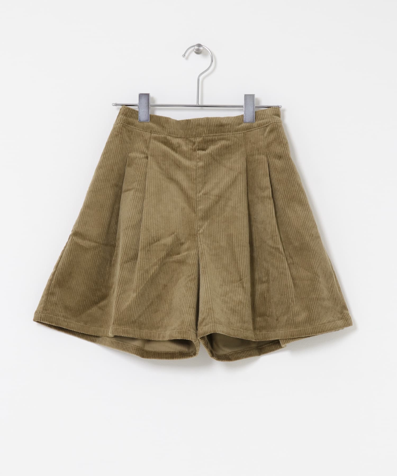 『WEB/一部店舗限定』コーデュロイWタックキュロット(KIDS) MOCHA 150