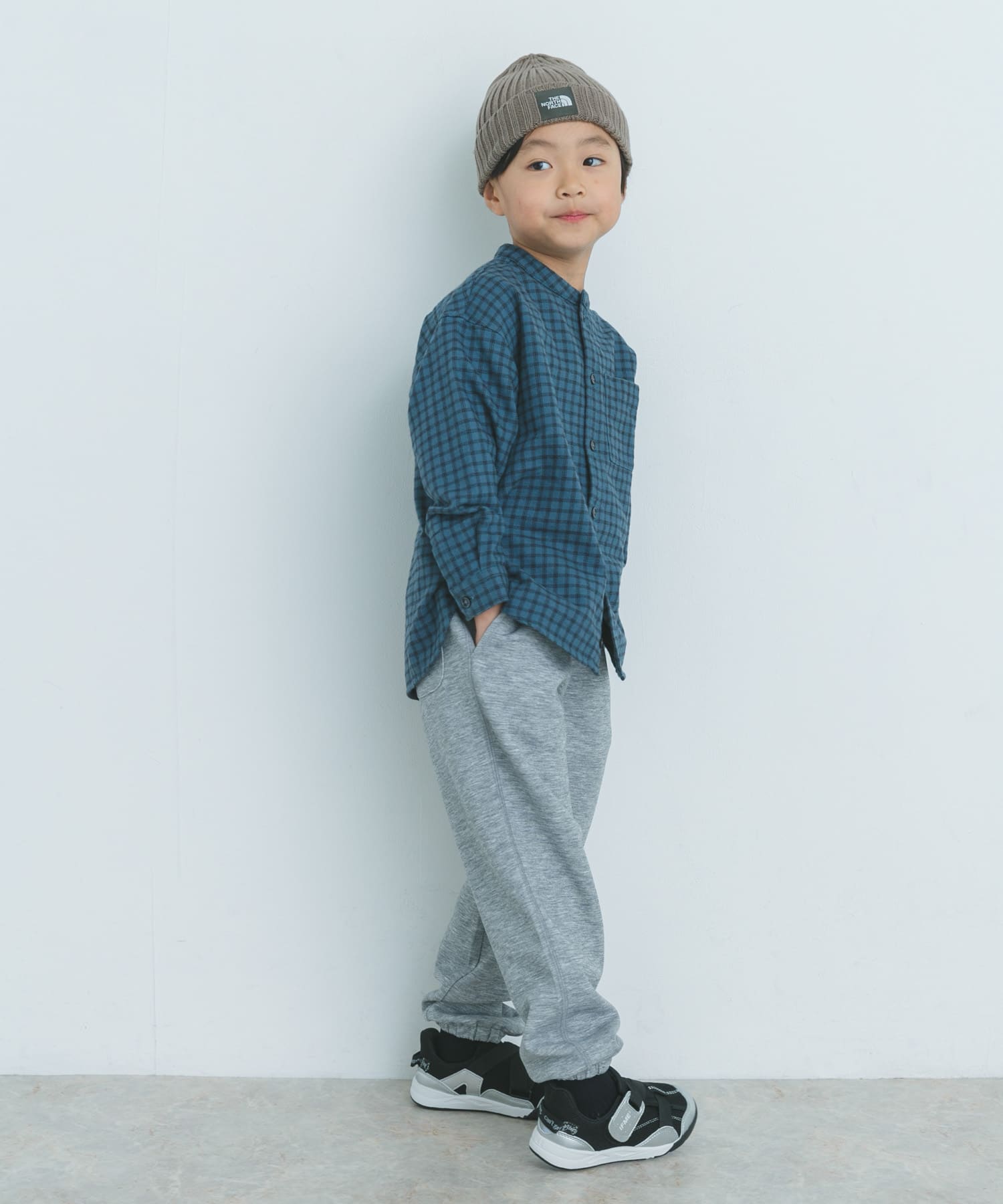 『セットアップ対応』ダンボールニットスウェットパンツ(KIDS) BLACK 120