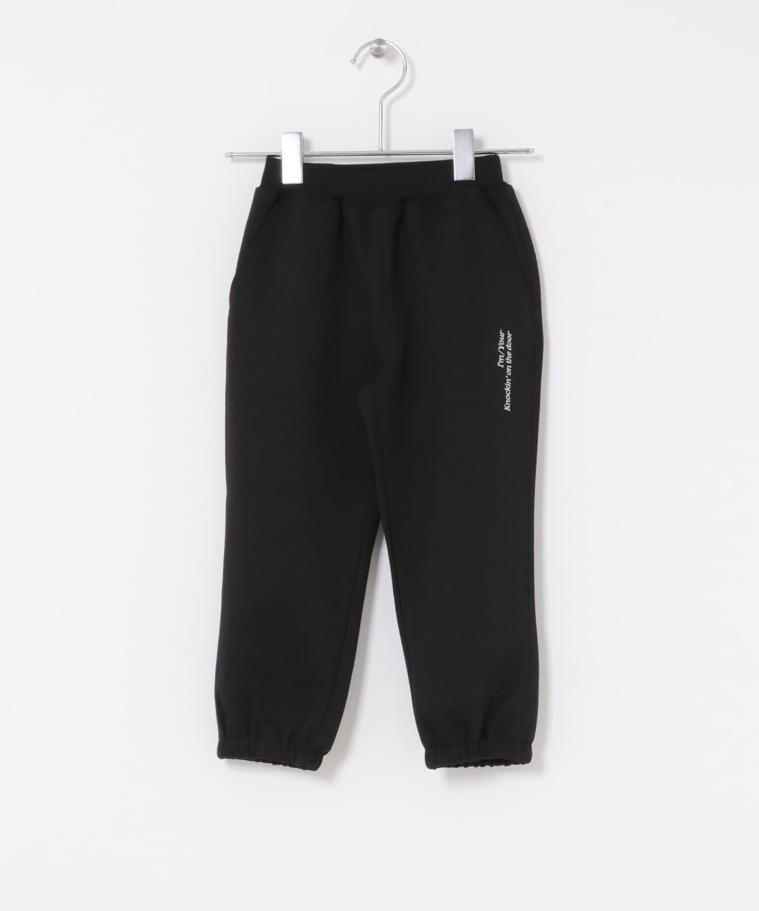 セットアップ対応』ダンボールニットスウェットパンツ(KIDS)(105 BLACK