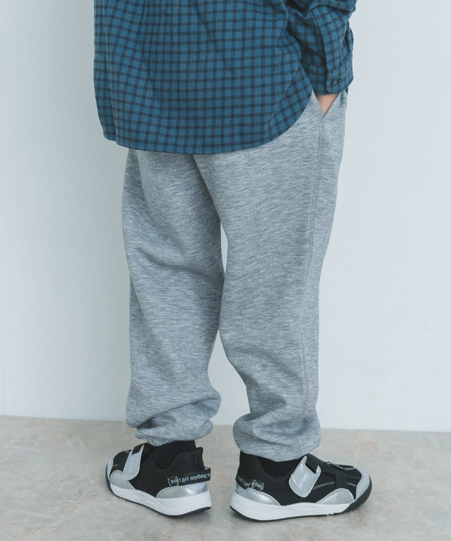 セットアップ対応』ダンボールニットスウェットパンツ(KIDS)(105 BLACK