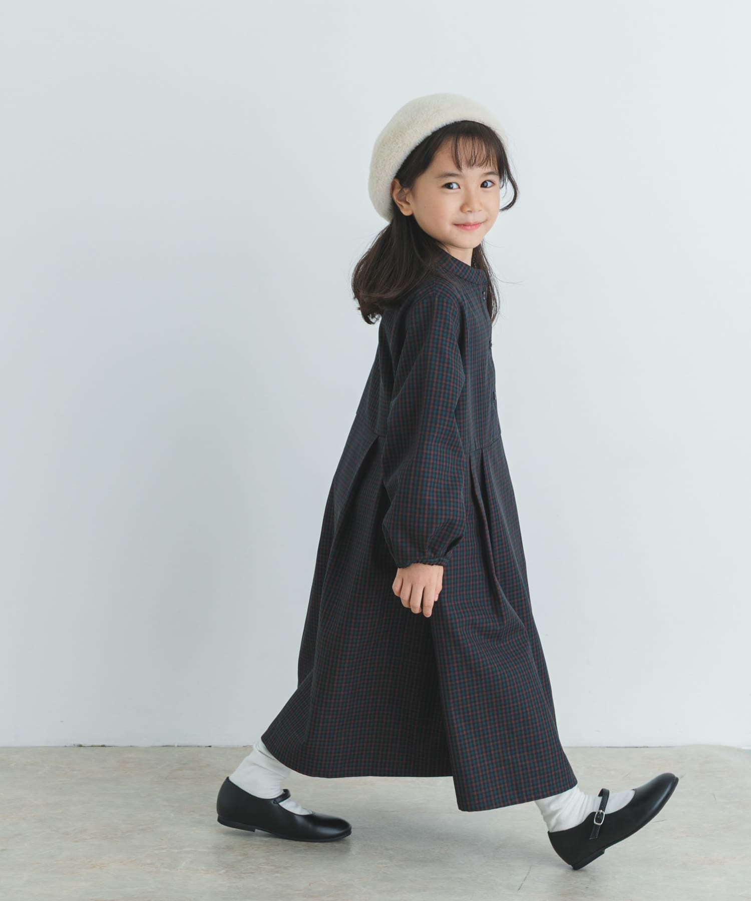 『親子リンク』『UR TECH』チェック柄ワンピース(KIDS)
