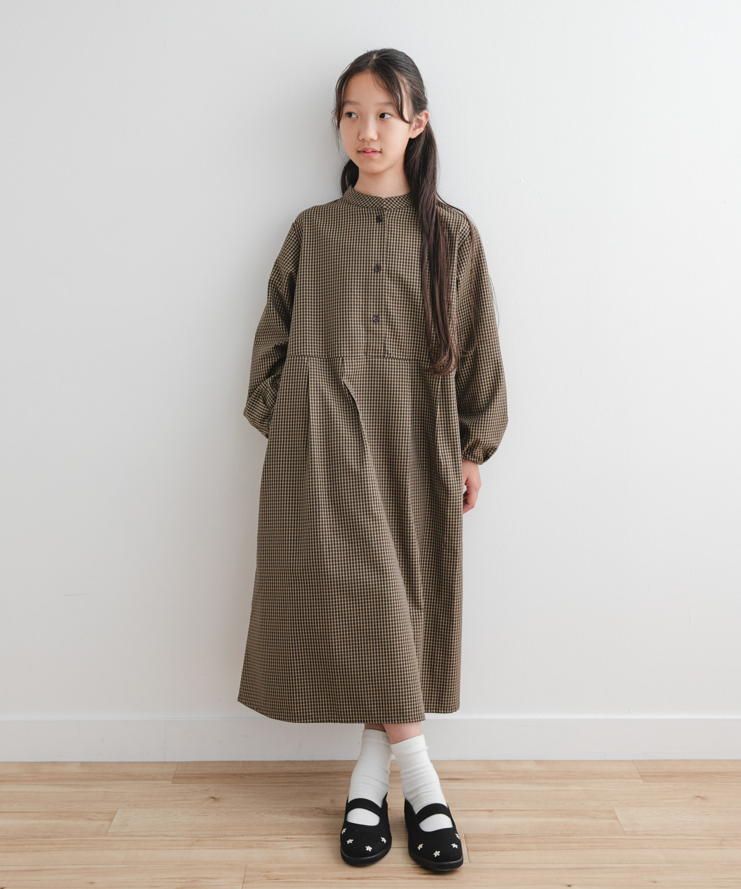 『WEB/一部店舗限定』『親子リンク/UR TECH』チェック柄ワンピース(KIDS)
