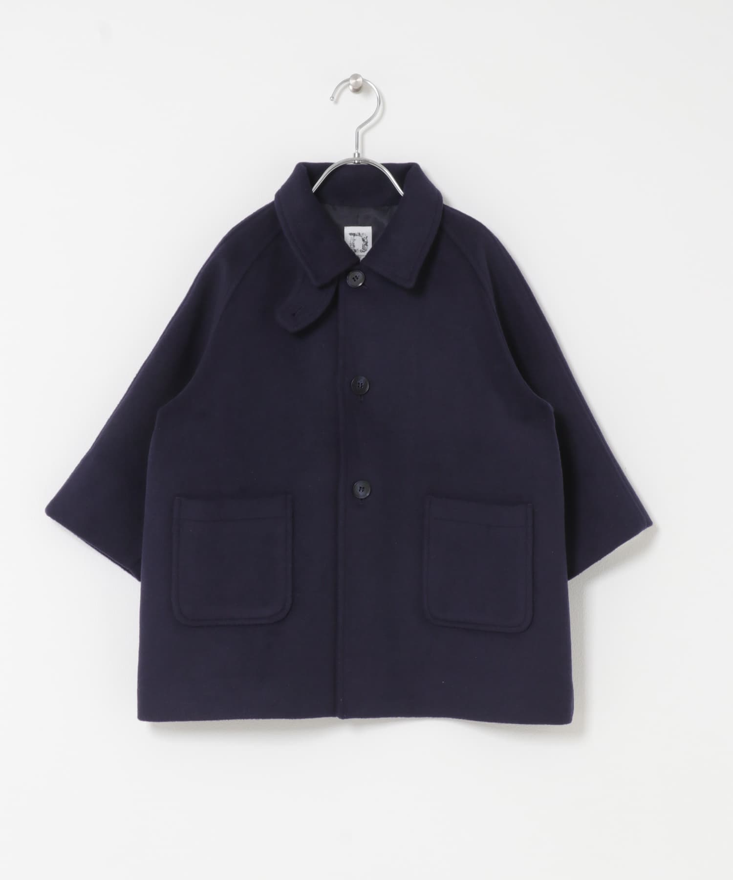 ステンカラーウール混コート(KIDS) NAVY 105(100-110)