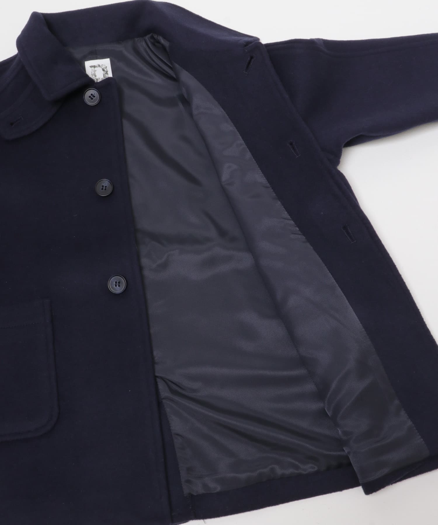 ステンカラーウール混コート(KIDS) NAVY 105(100-110)
