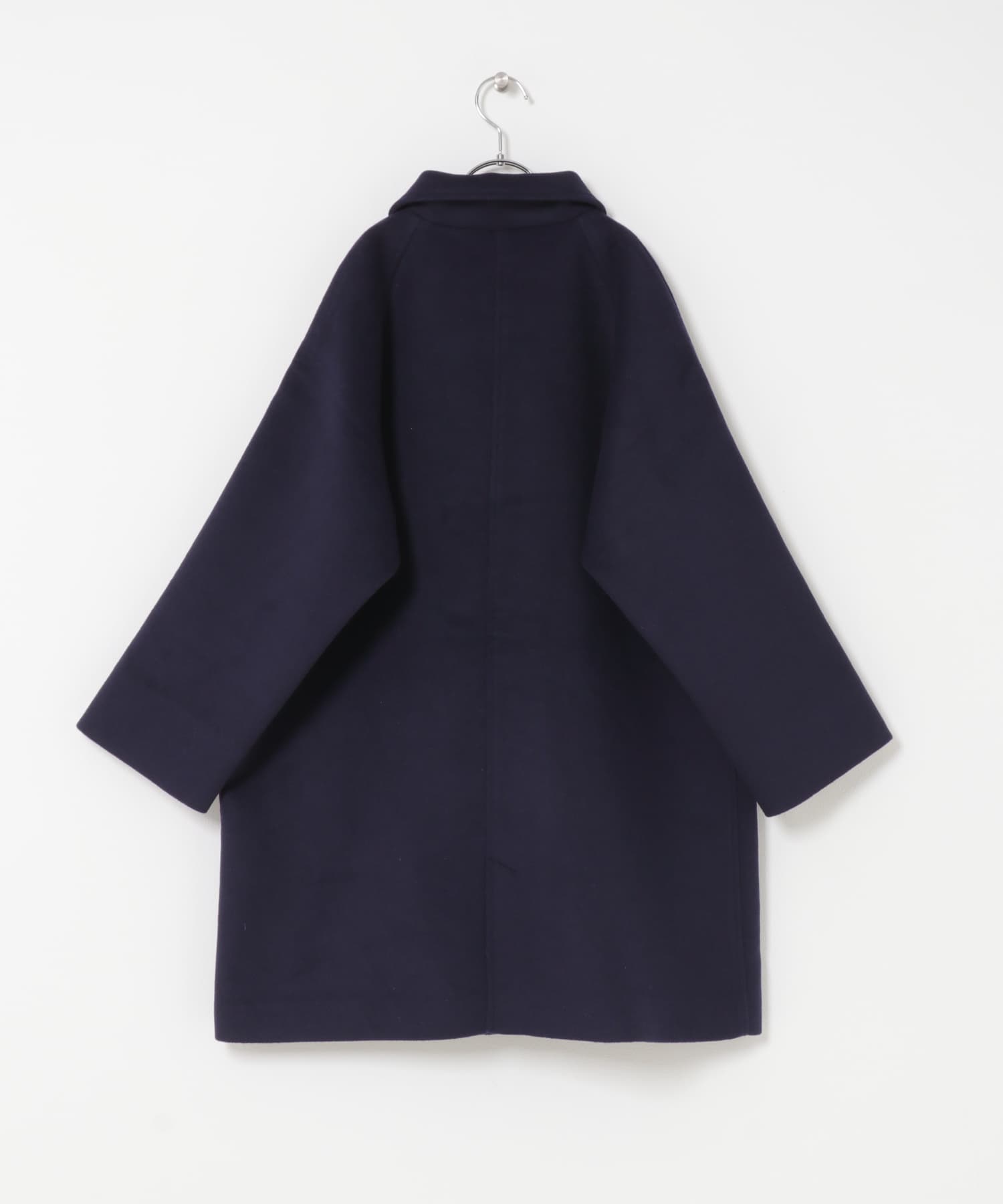 『WEB/一部店舗限定』ステンカラーウール混コート(KIDS) NAVY 150