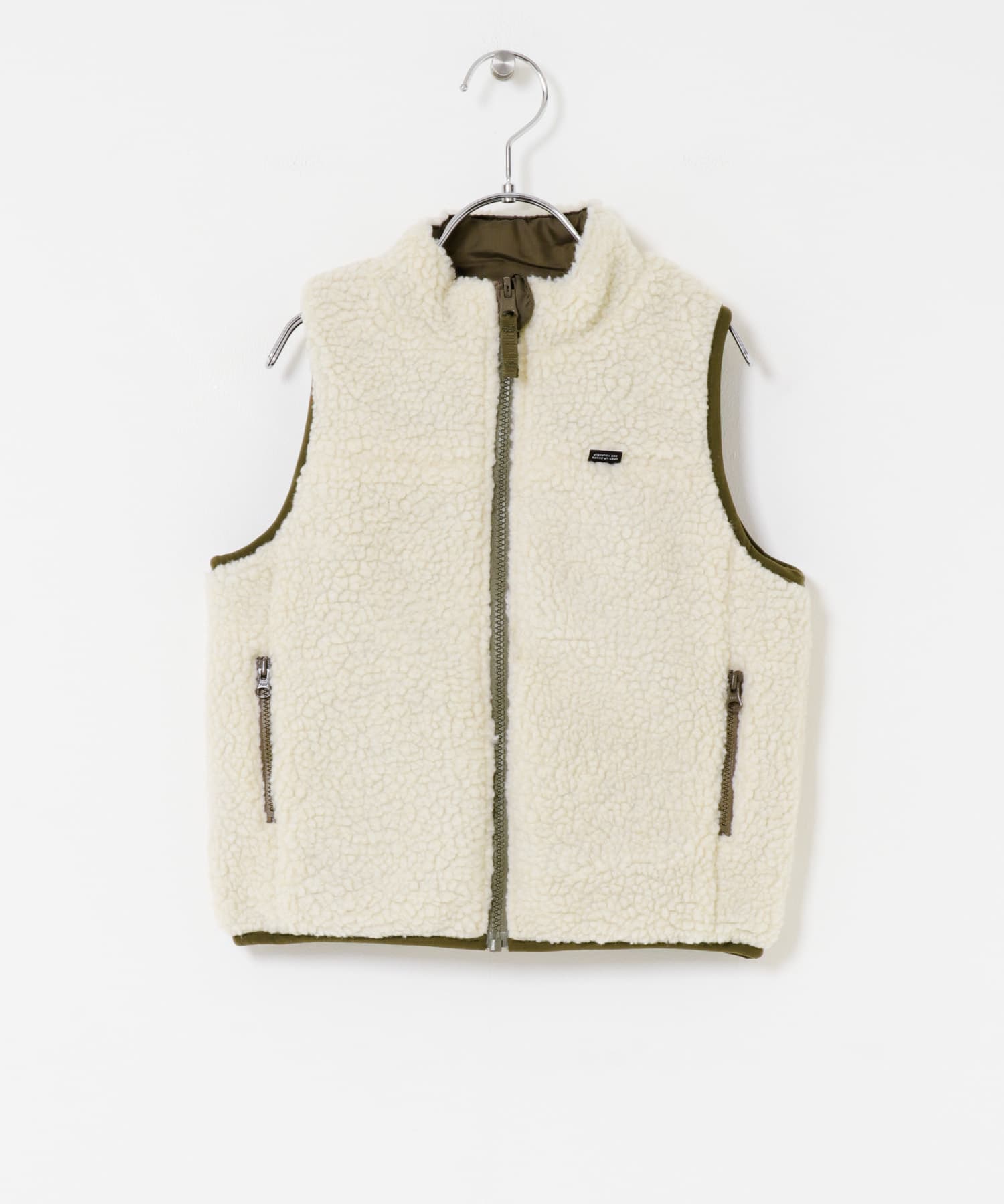 リバーシブルボアベスト(KIDS) KHK×IVO 105