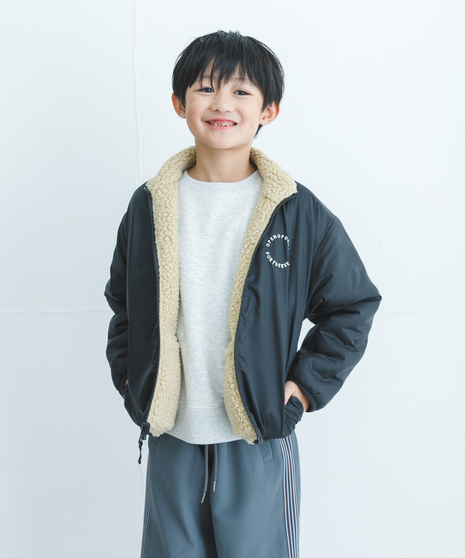 リバーシブルボアジャケット(KIDS)