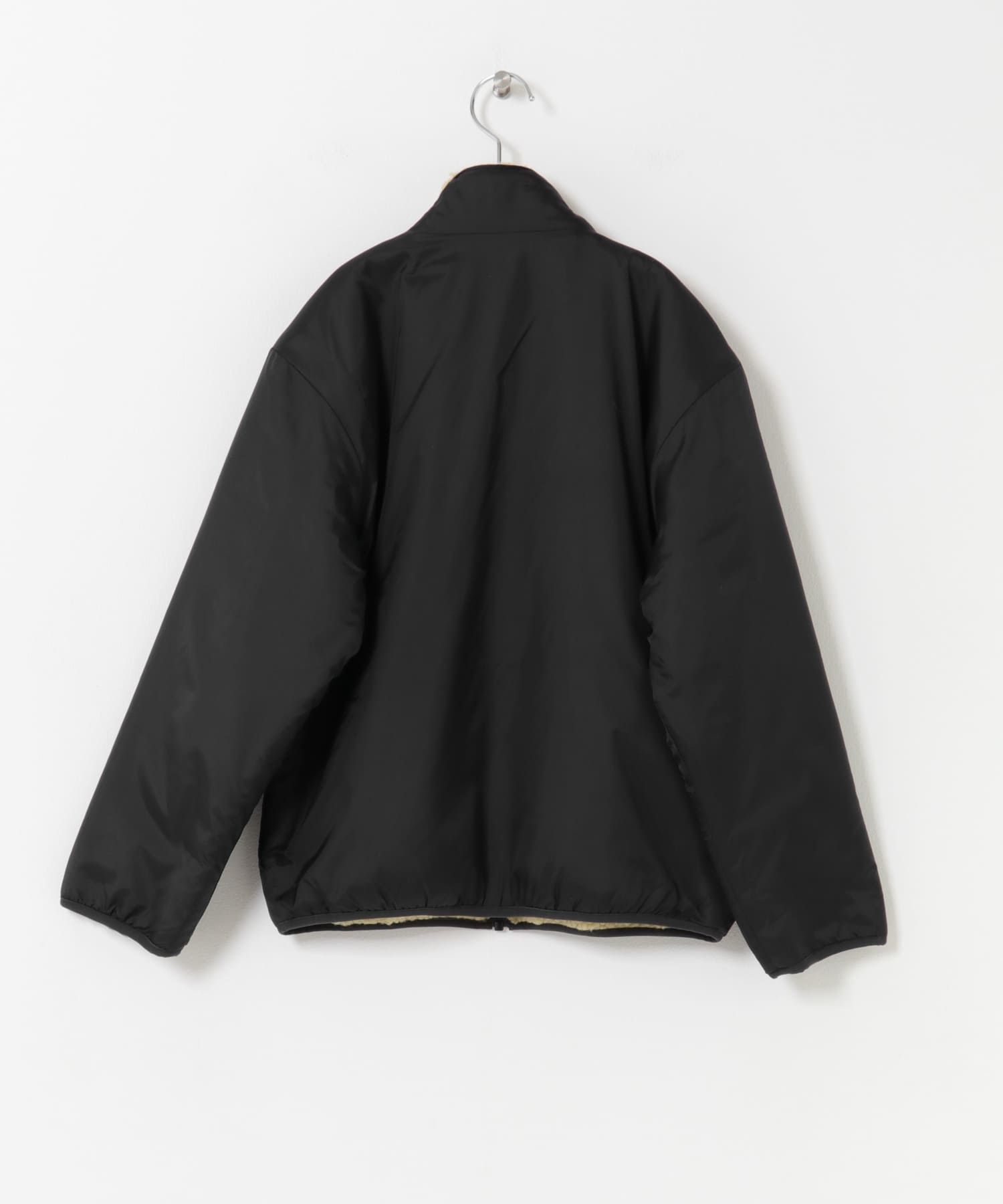 WEB/一部店舗限定』リバーシブルボアジャケット(KIDS)(150 BLK×BE