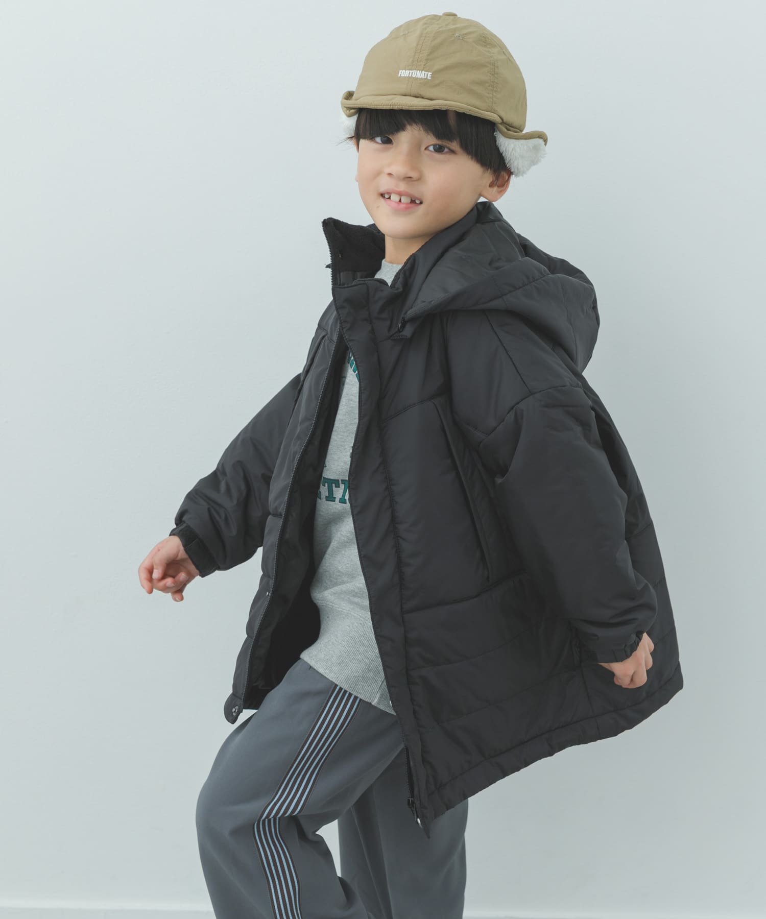 『洗濯可/撥水』THERMO ARENA中綿コート(KIDS)