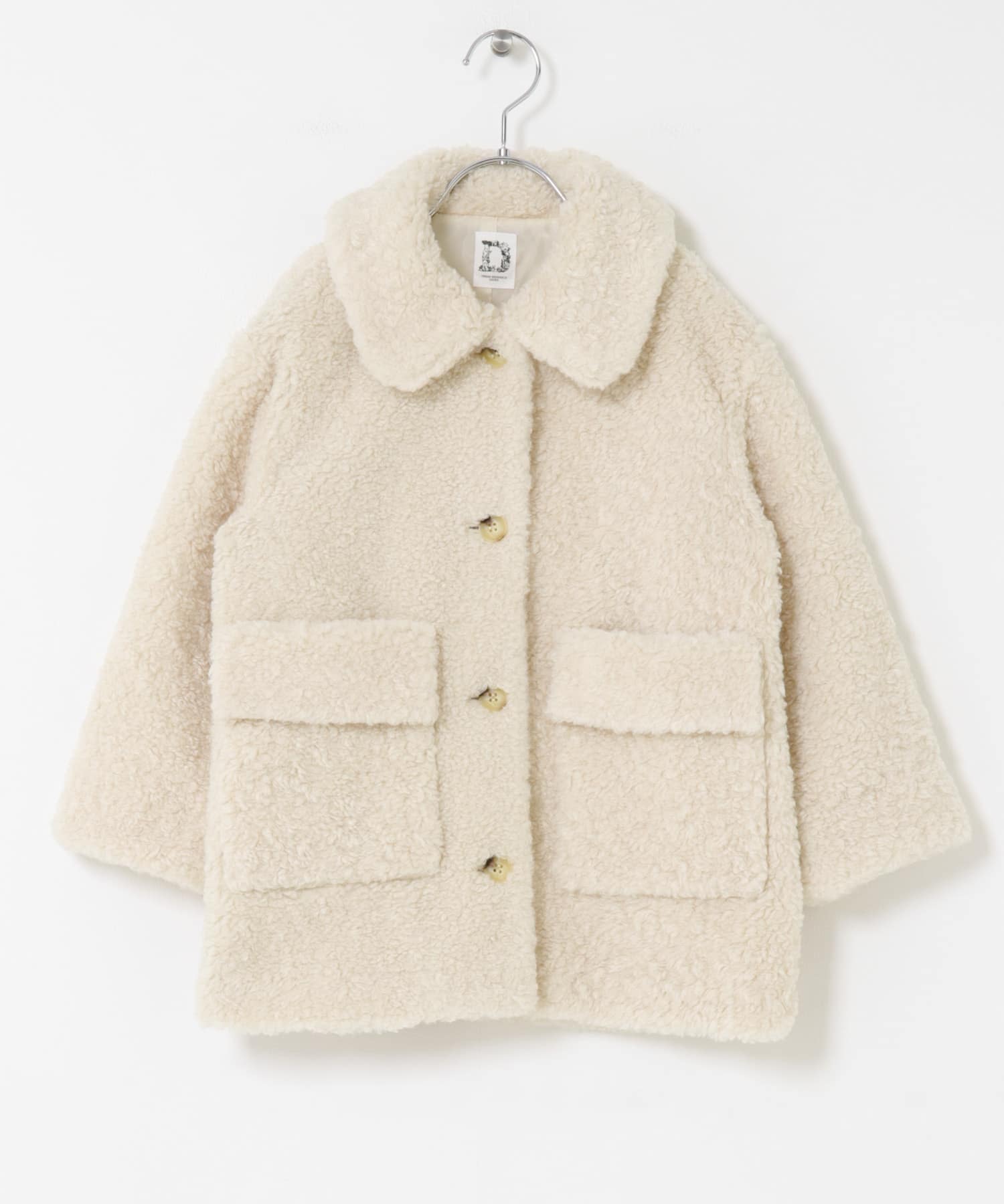 ✴︎新品未使用✴︎ 1+in the family ボアコート WEB/一部店舗限定サイズ』ボアコート(KIDS)(105(100-110) IVORY